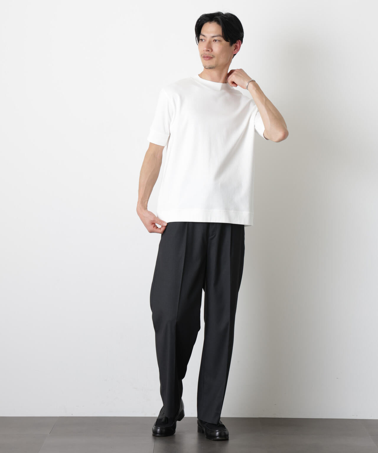 FORMAL JERSEY」モックネックカットソー半袖