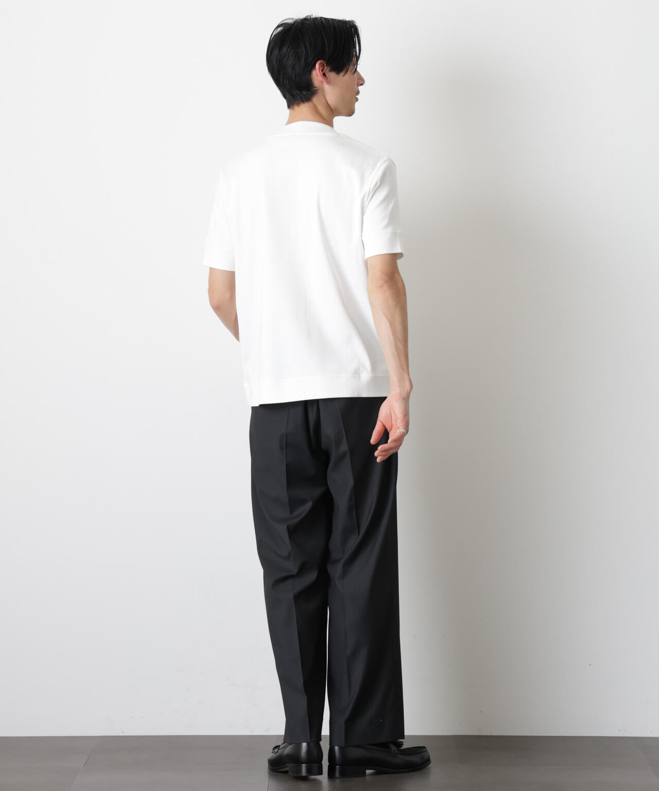 「FORMAL JERSEY」モックネックカットソー半袖 6686124202