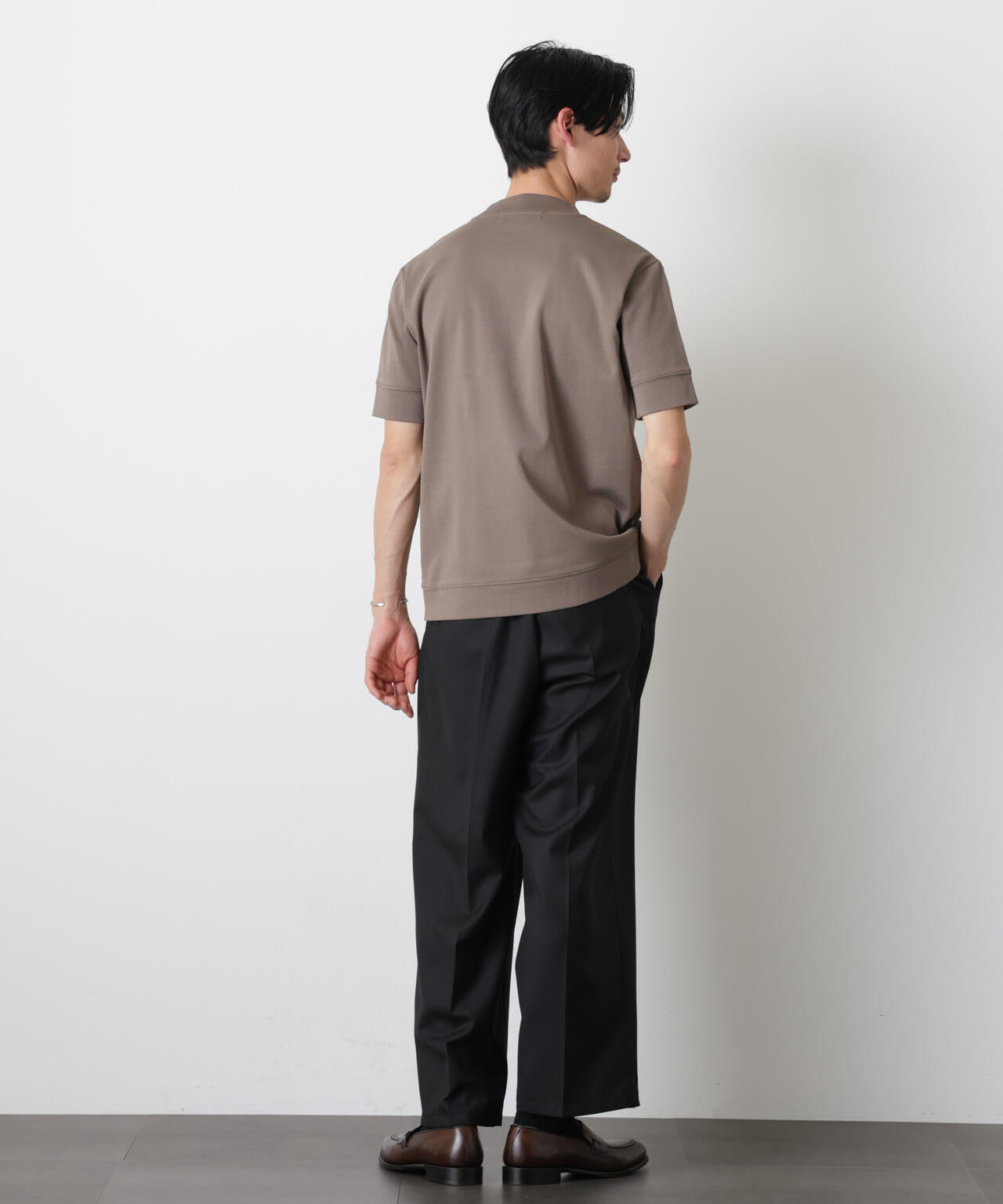 「FORMAL JERSEY」モックネックカットソー半袖 6686124202