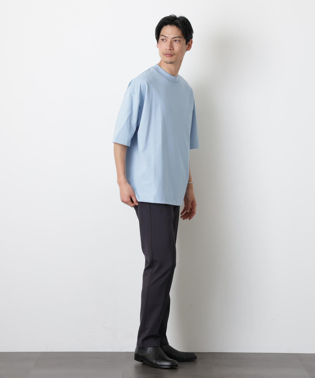 ソラーロワイドモックネックTシャツ 6686124203
