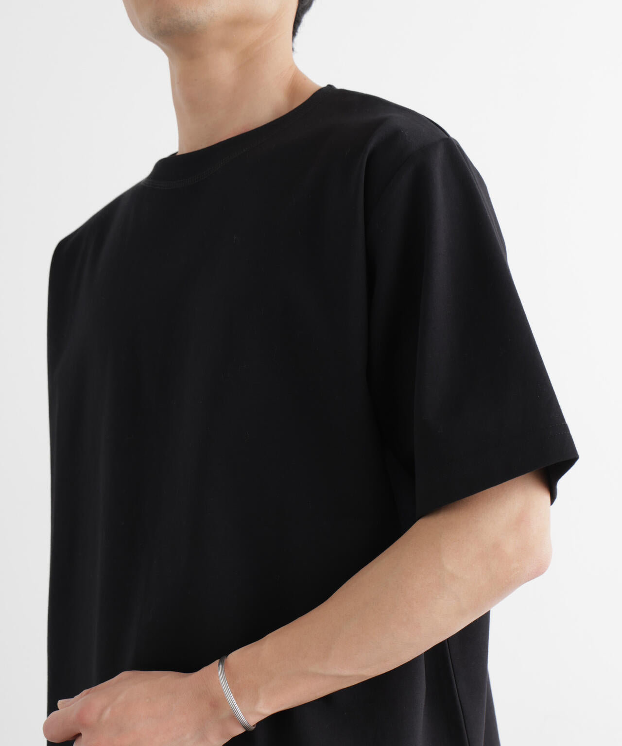 モクロディ ボートネック サイドスリットTシャツ 6686124204