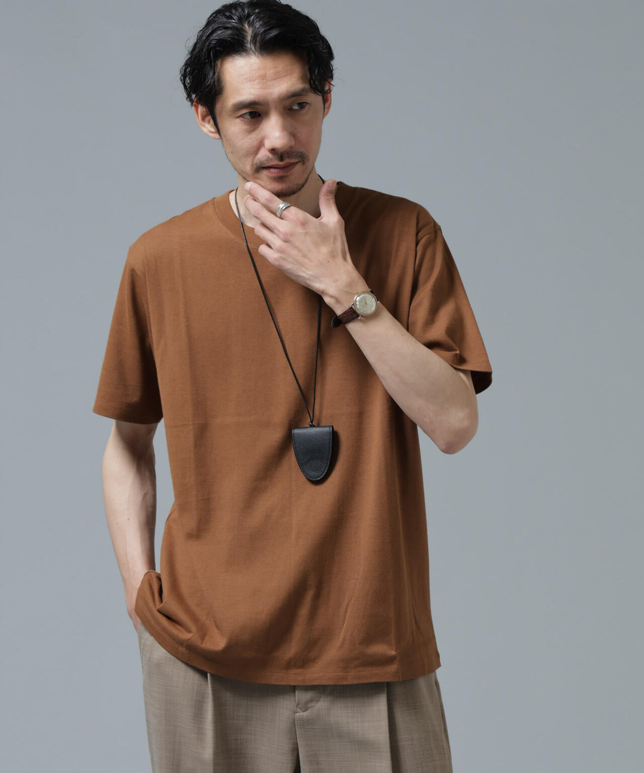 Anti Soaked(R) 汗染み防止 ライトウェイト 5.6oz ミドルシルエットTシャツ 6686124208