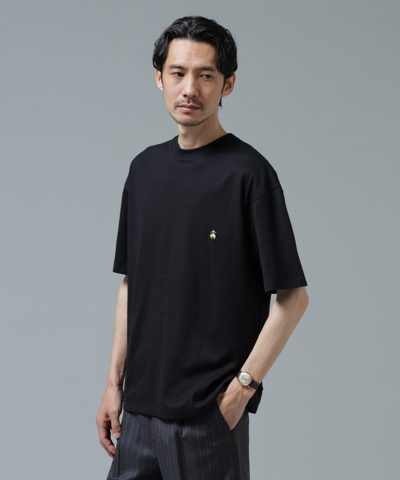 Brooks Brothers別注」Anti Soaked(R) 汗染み防止 クルーネック ビッグ