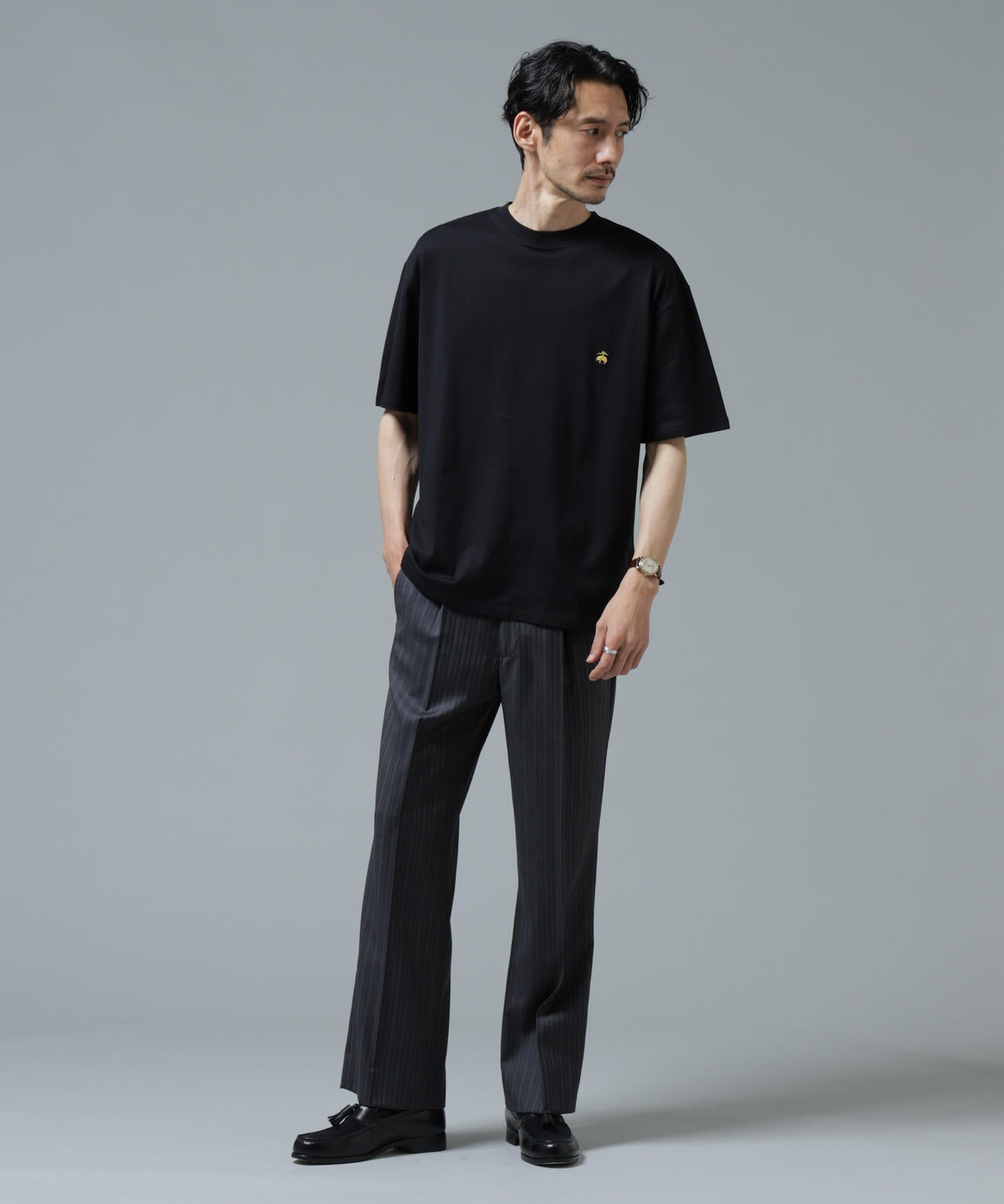 Brooks Brothers別注」Anti Soaked(R) 汗染み防止 クルーネック ビッグ