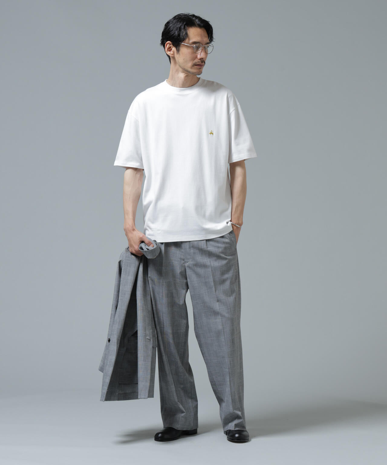Brooks Brothers別注」Anti Soaked(R) 汗染み防止 クルーネック ビッグ