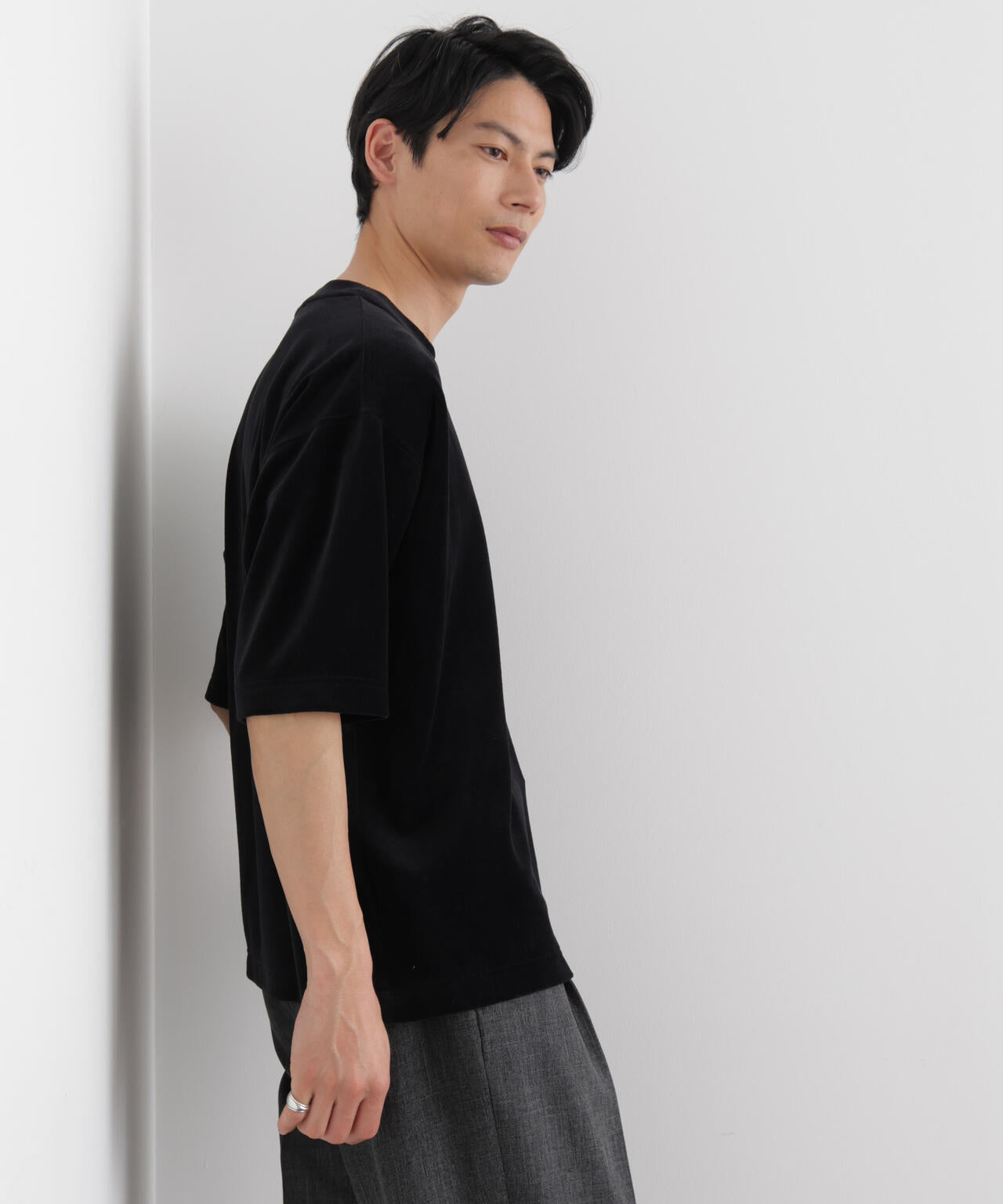 ベロア クルーネック Ｔシャツ 半袖 6686124226
