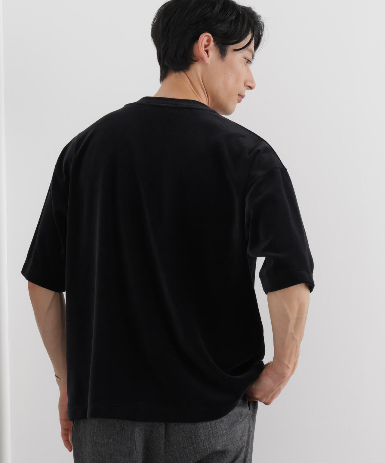 ベロア クルーネック Ｔシャツ 半袖 6686124226