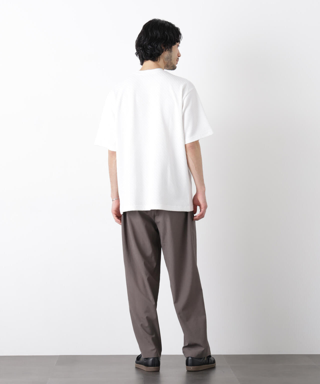 リンクスジャガードスリーブTシャツ 6686124228