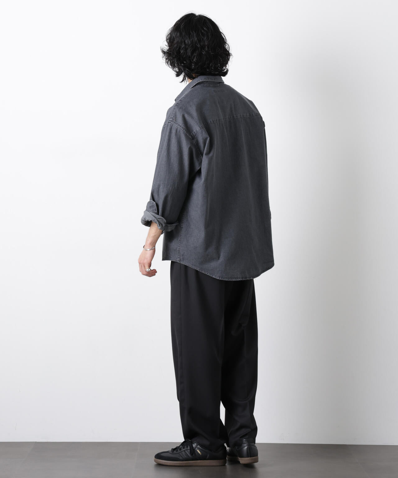 大人のワイドパンツ」ドライギャバワイドイージースラックス