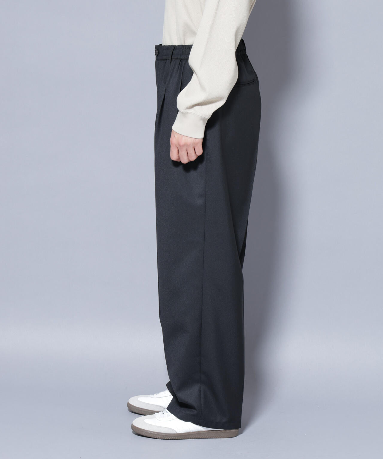 「大人のワイドパンツ」ドライギャバワイドイージースラックス 6686127201