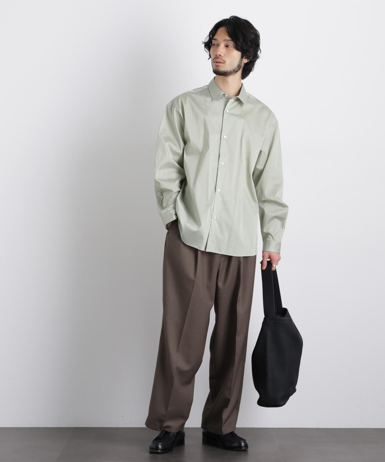 「大人のワイドパンツ」ドライギャバワイドイージースラックス 6686127201