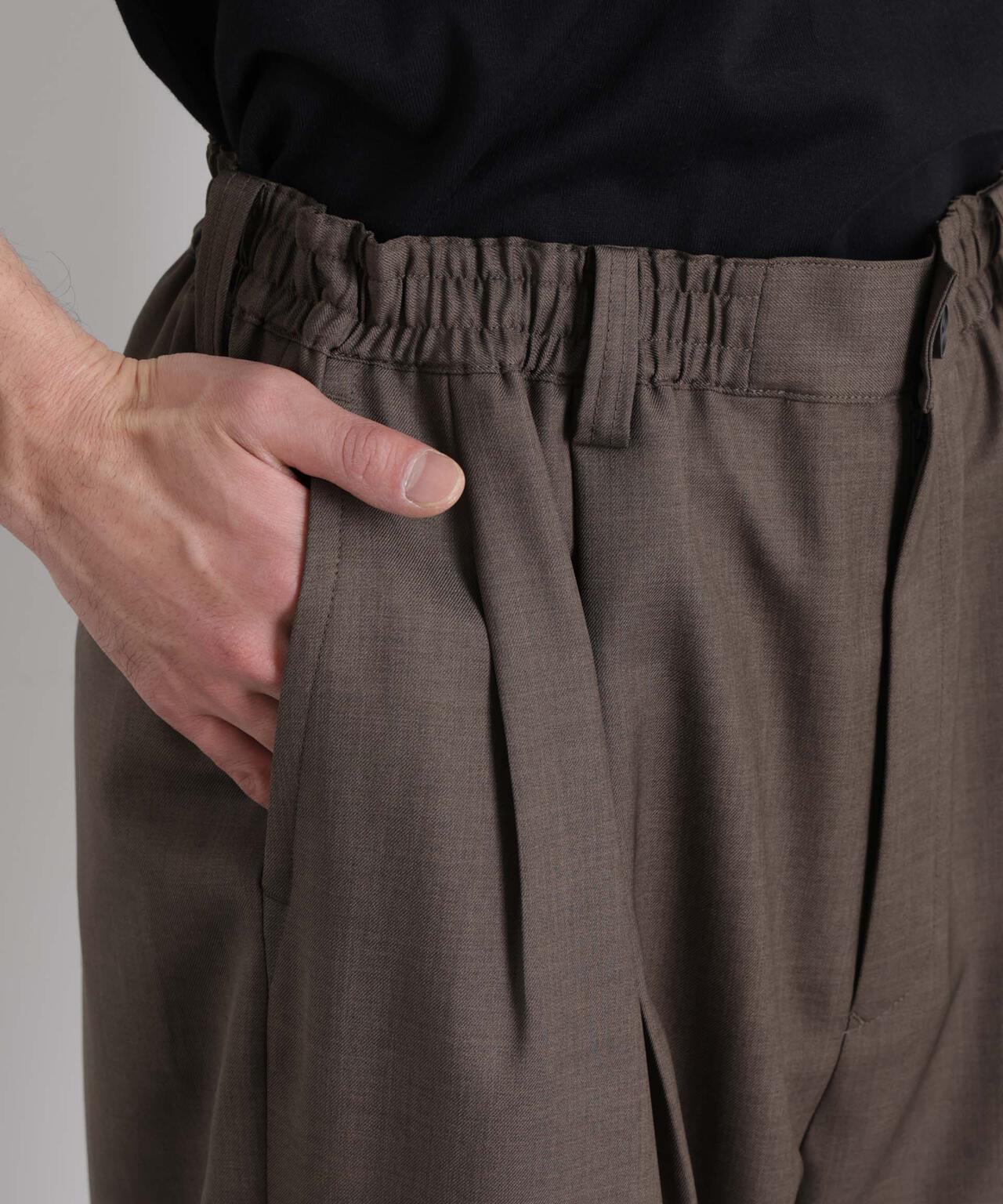 「大人のワイドパンツ」ドライギャバワイドイージースラックス 6686127201