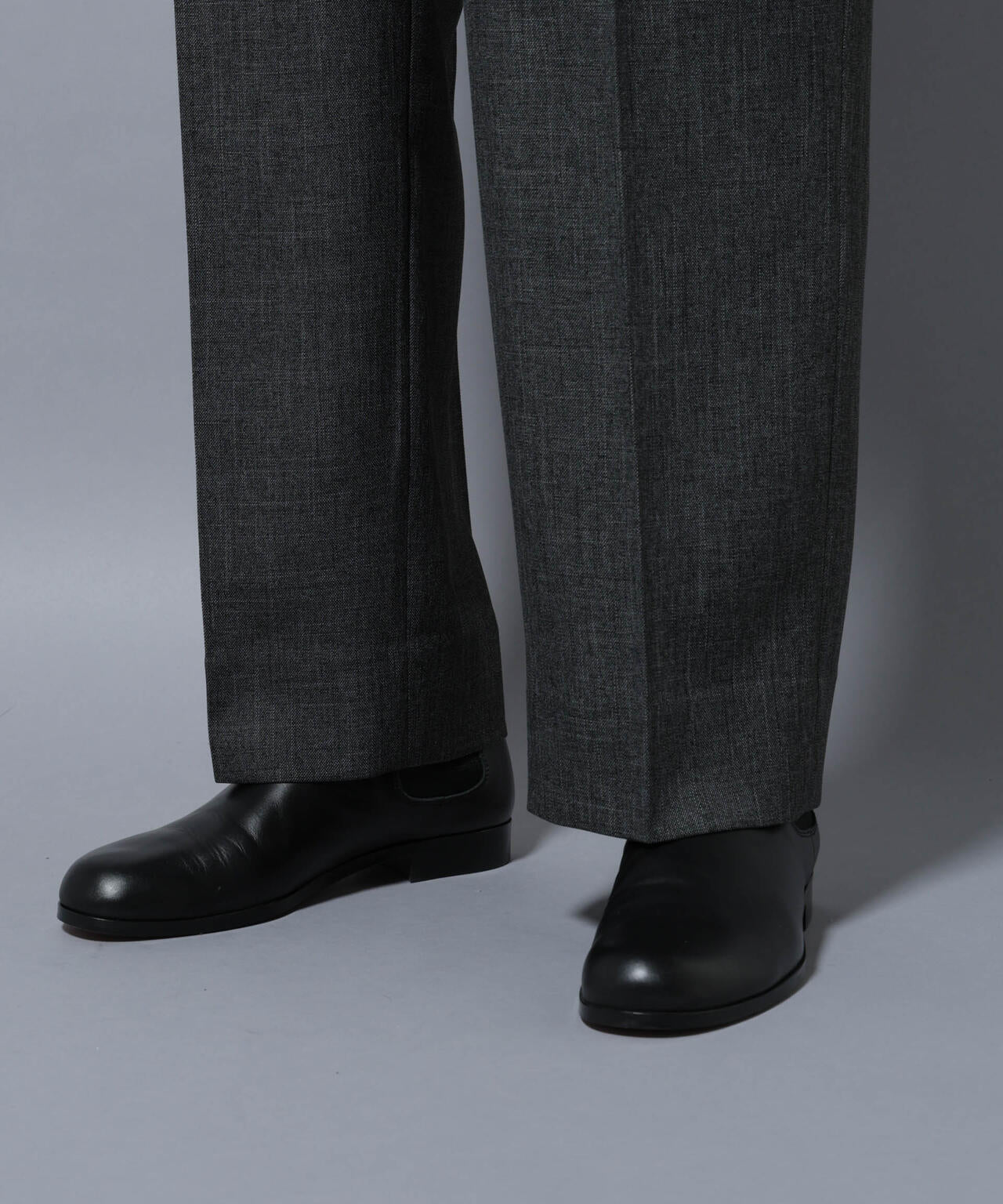 「大人のワイドパンツ」シャークスキンイージースラックス 6686127202