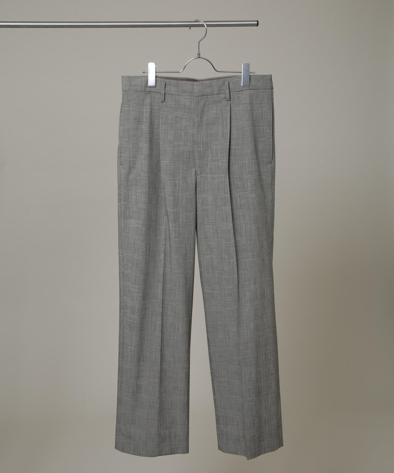 グレンチェックストレートパンツ（セットアップ可）