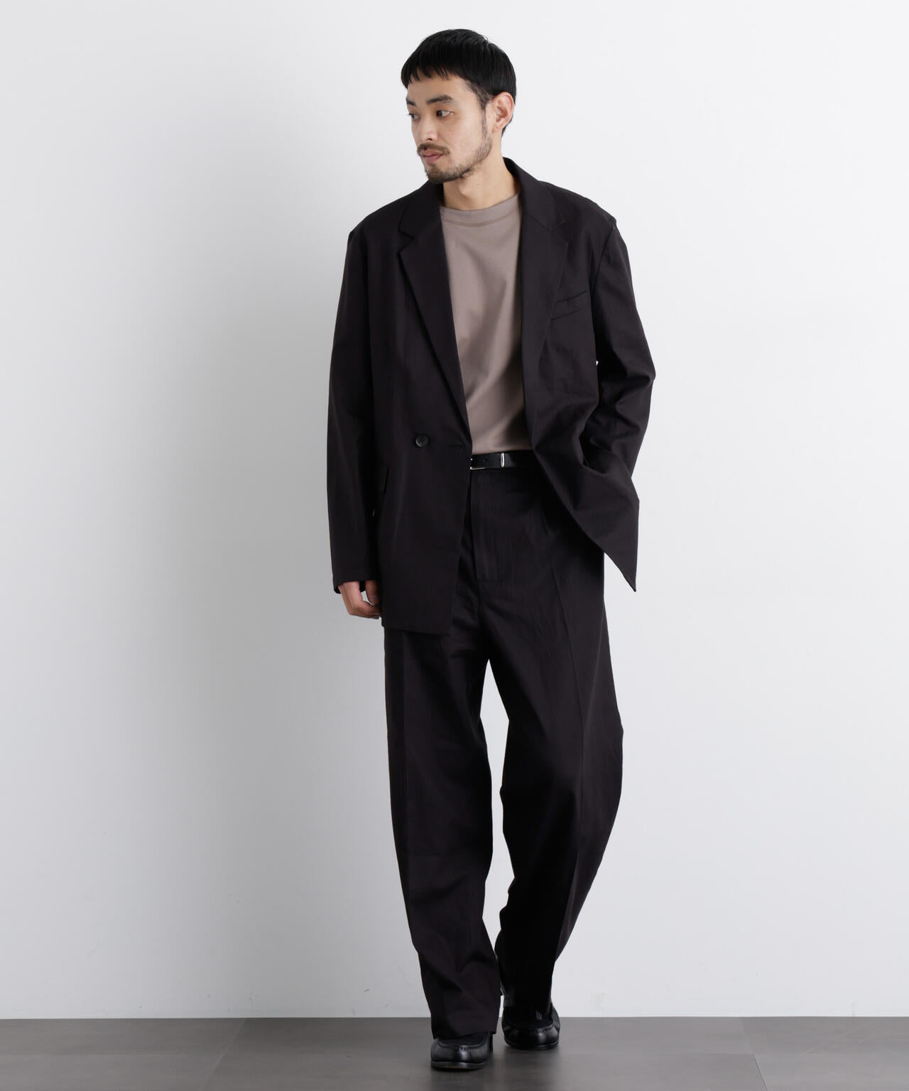 FRENCH LINEN｣ リネンコットンストレートパンツ（セットアップ可）