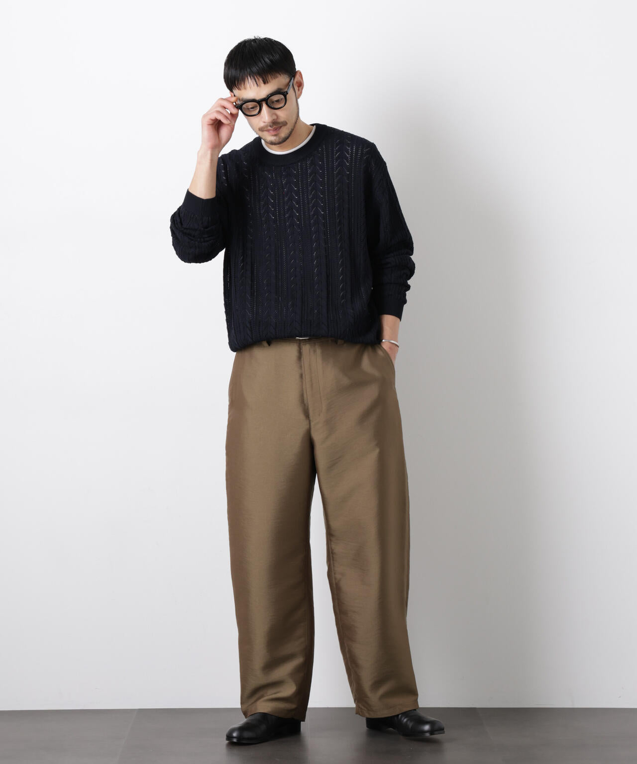 K*I様 masonprince パラシュートパンツ　ブラウン ASSEMBLANC｣ パラシュートパンツ