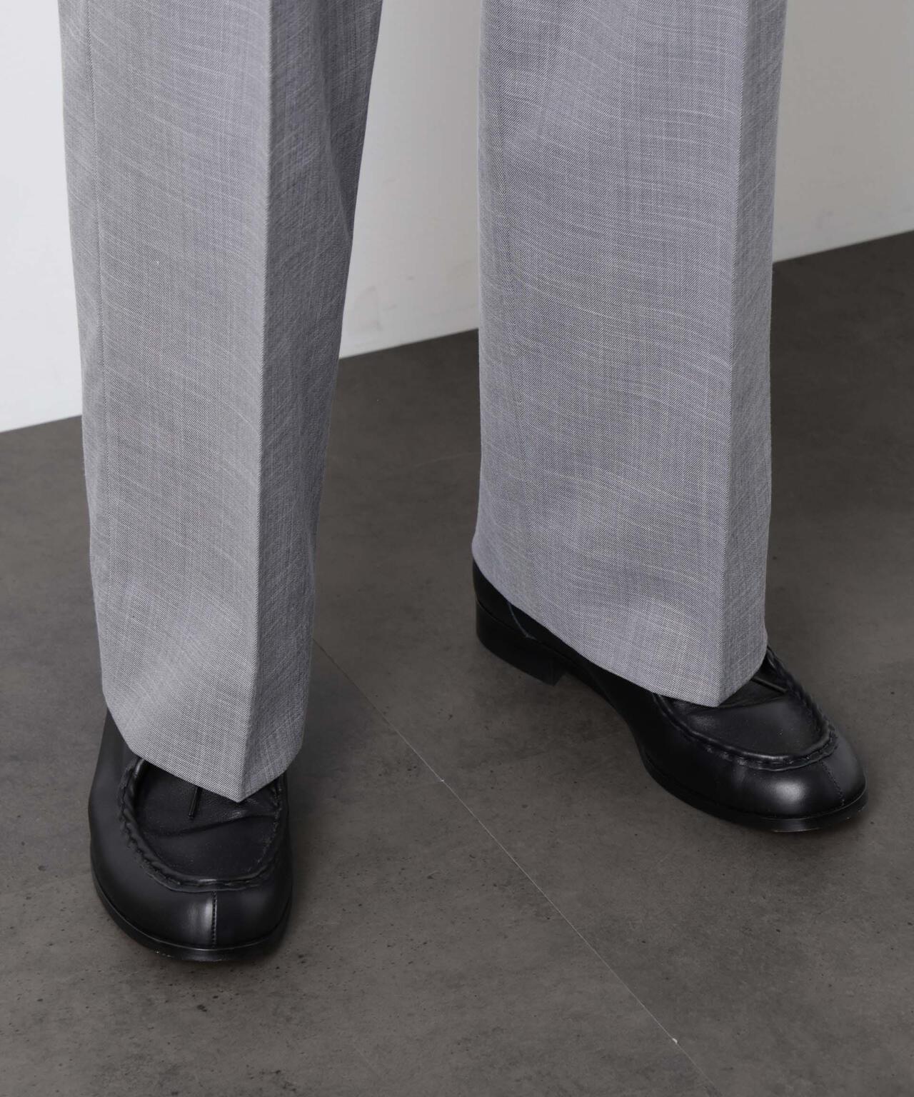 「大人のワイドパンツ」スラブシャークスキンイージースラックス 6686127209