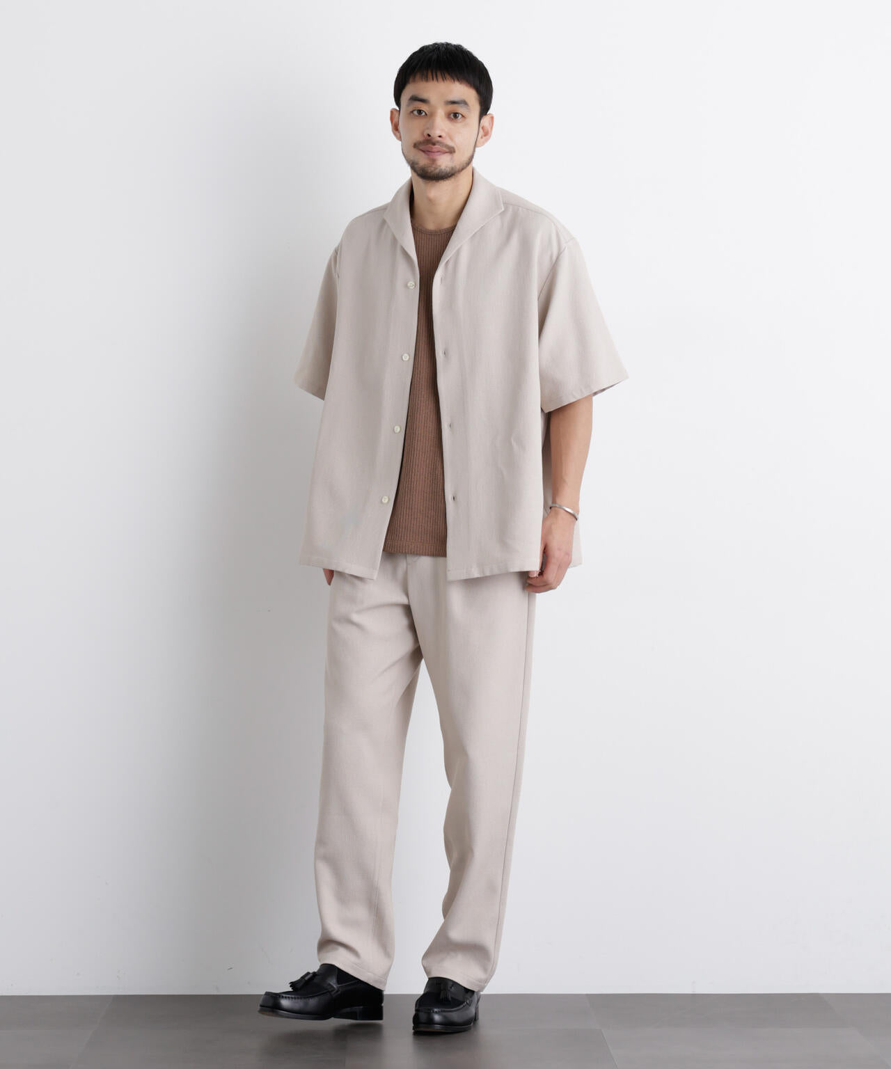 「Meaningful Continuity」coveross(R) EOS ポリエステルブッチャーリラックスワイドパンツ 6686127212