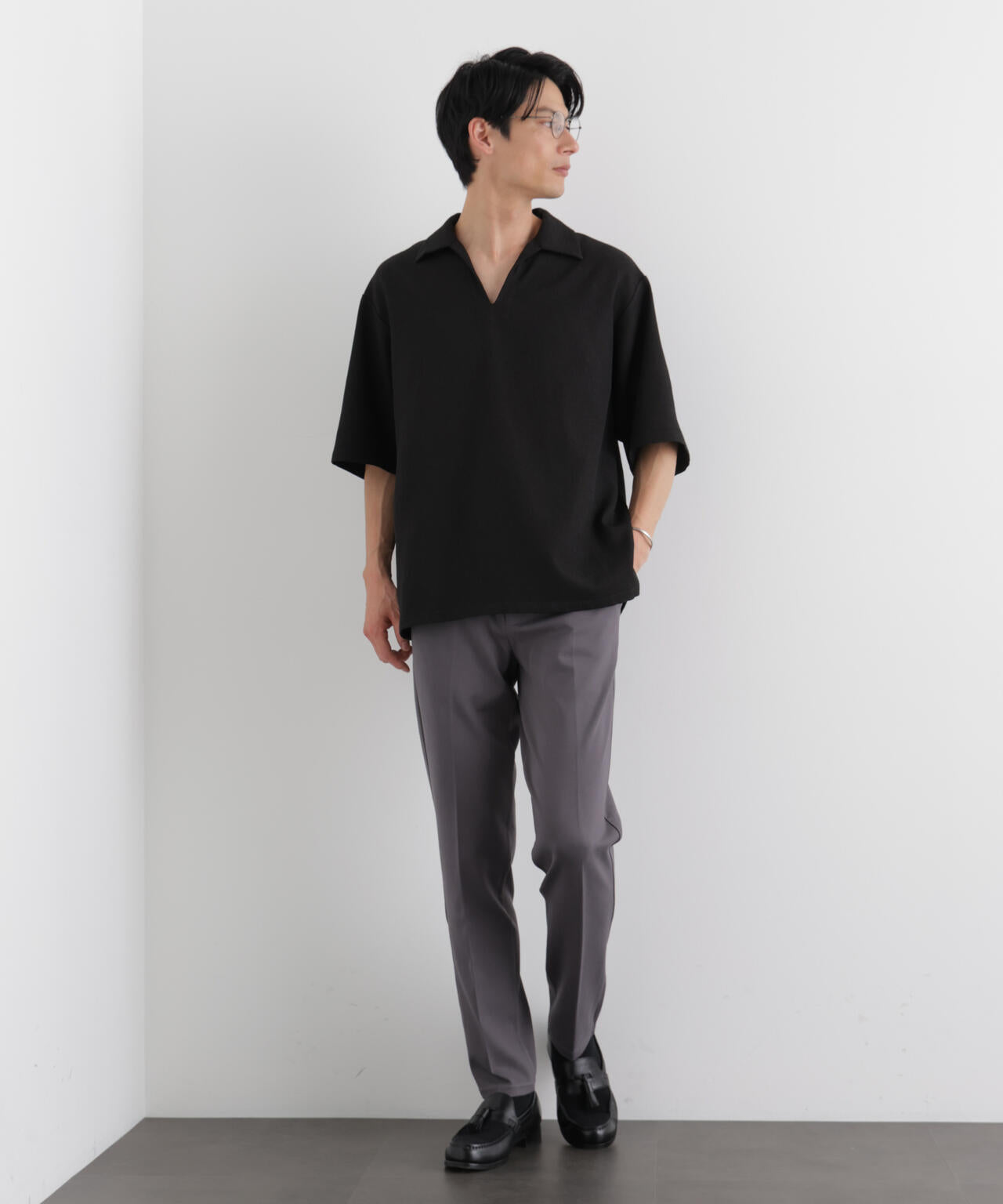 trad:ナノユニバース　coveross イージースラックス Meaningful Continuity」coveross(R) レーヨンジャージーイージー