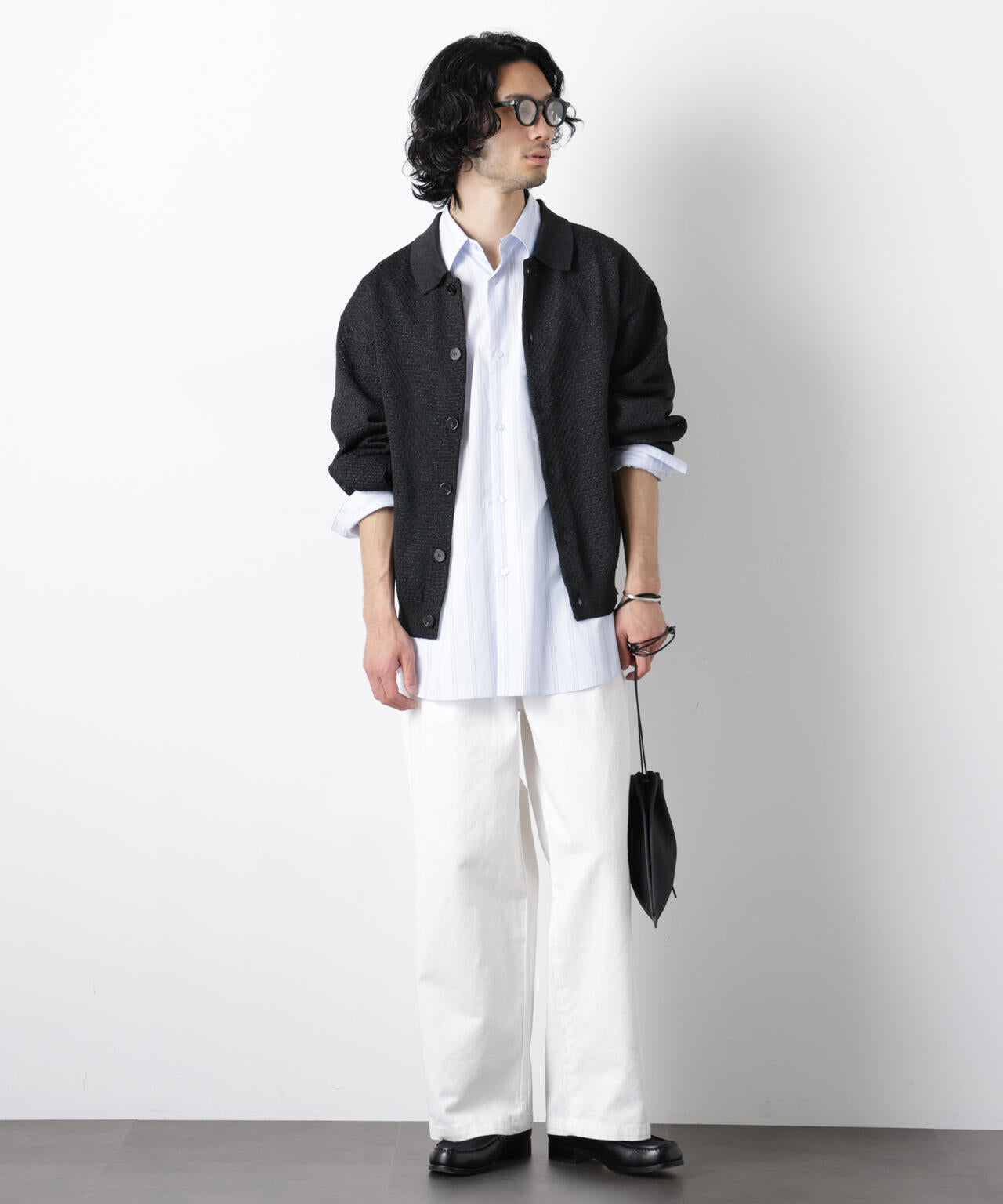 ｢OtoNANO｣大人のワイドデニムパンツ 6686127215