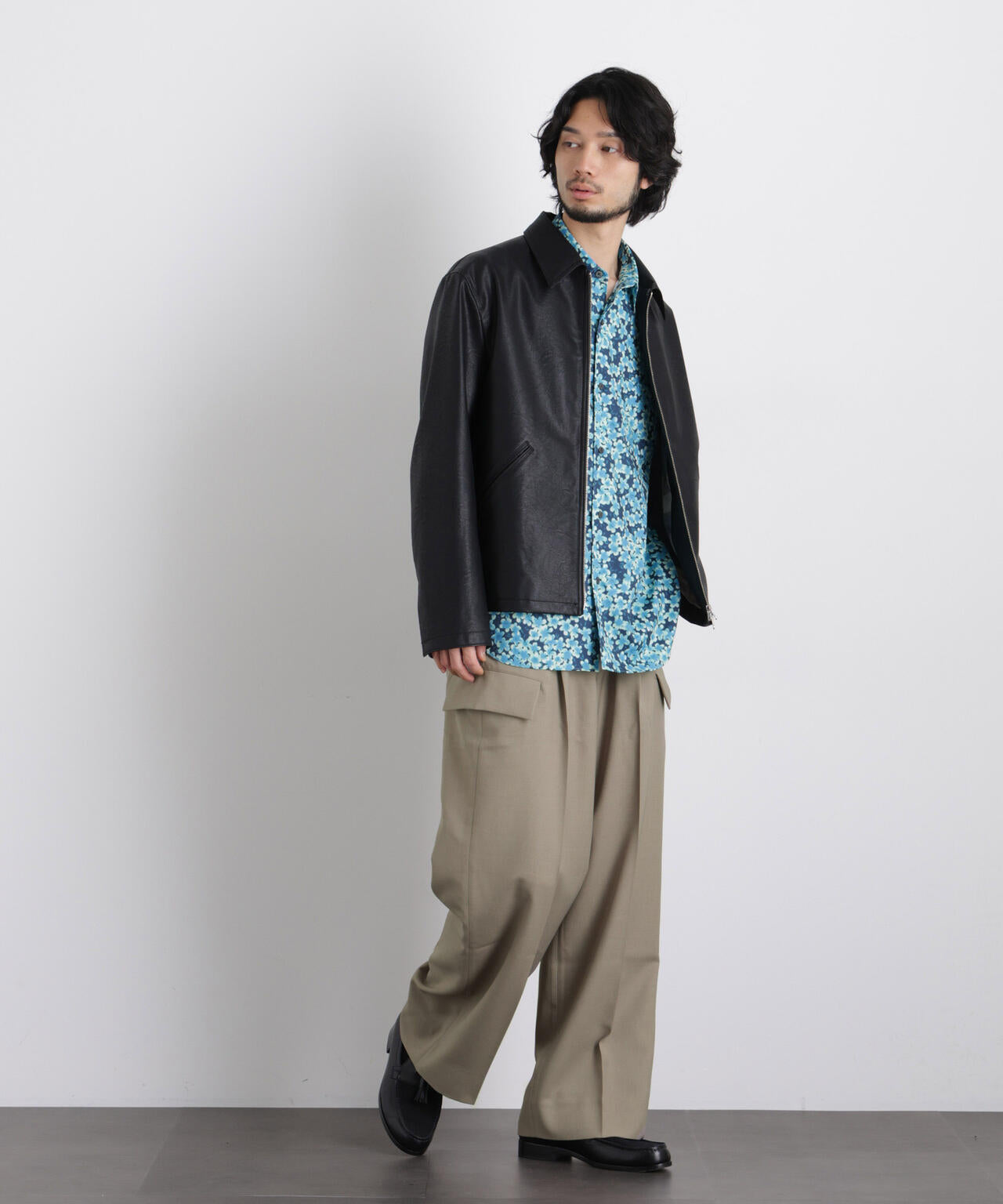 Gavante」ドライギャバワイドカーゴパンツ