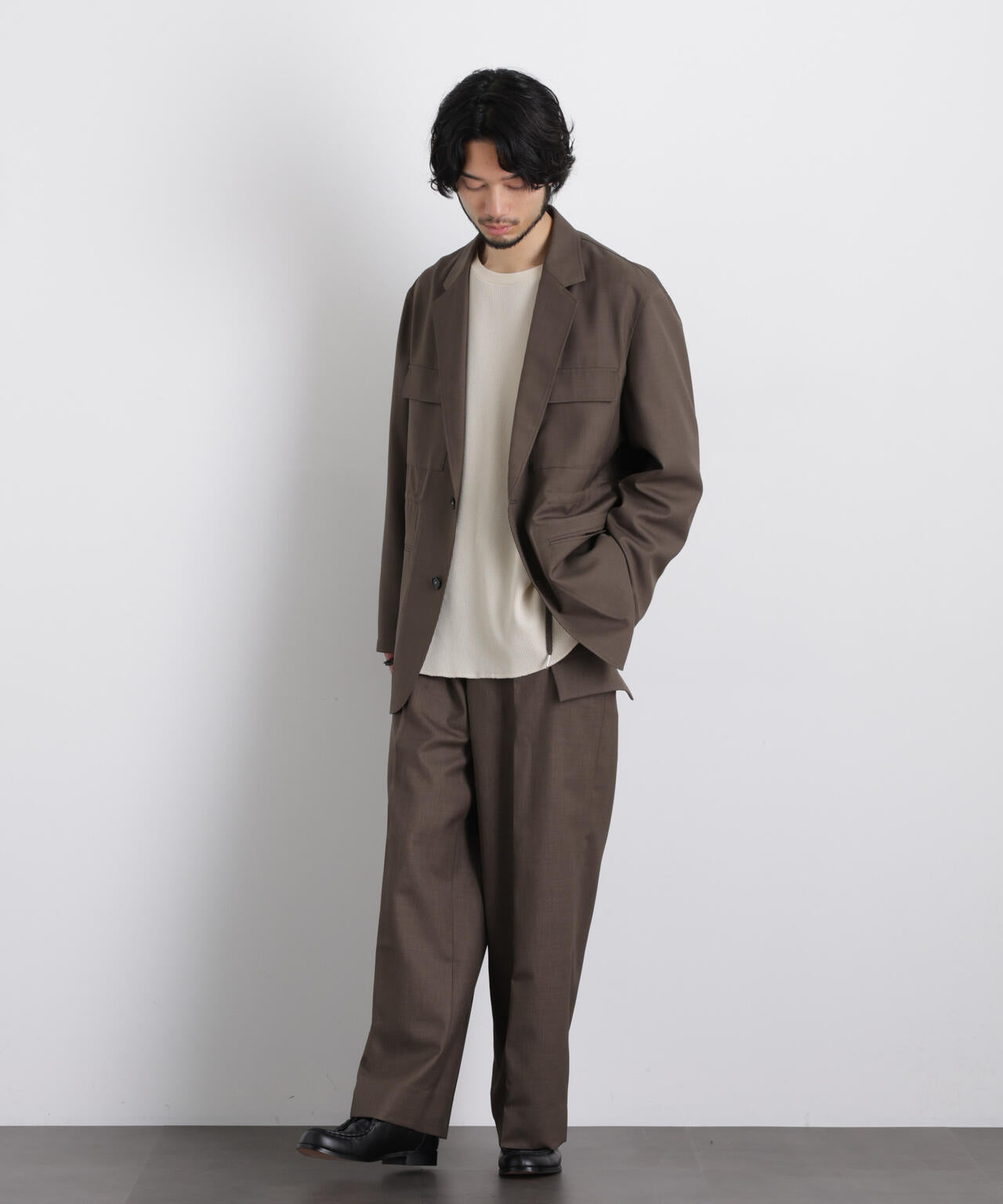 「Gavante」ドライギャバワイドカーゴパンツ 6686127216