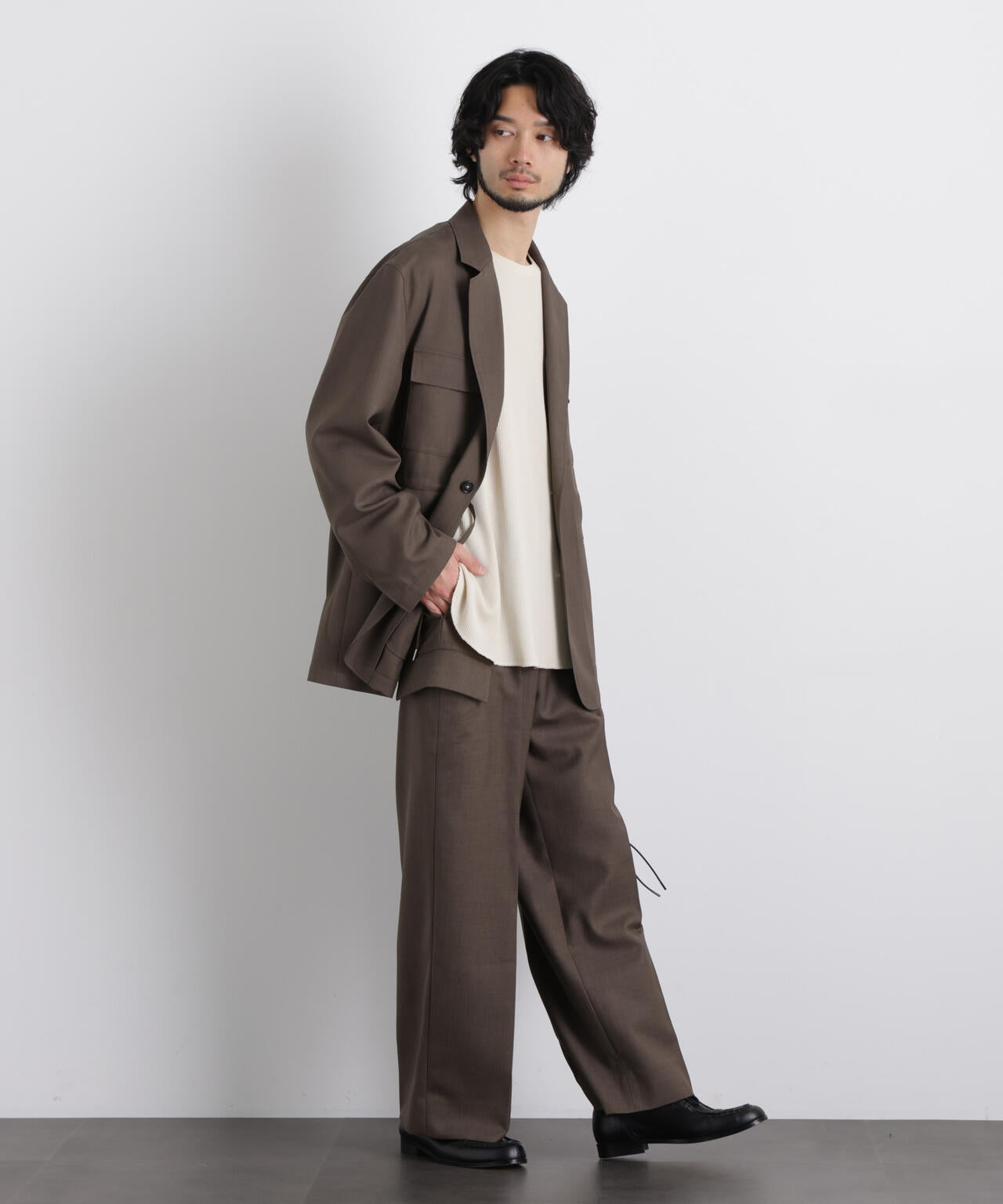 「Gavante」ドライギャバワイドカーゴパンツ 6686127216