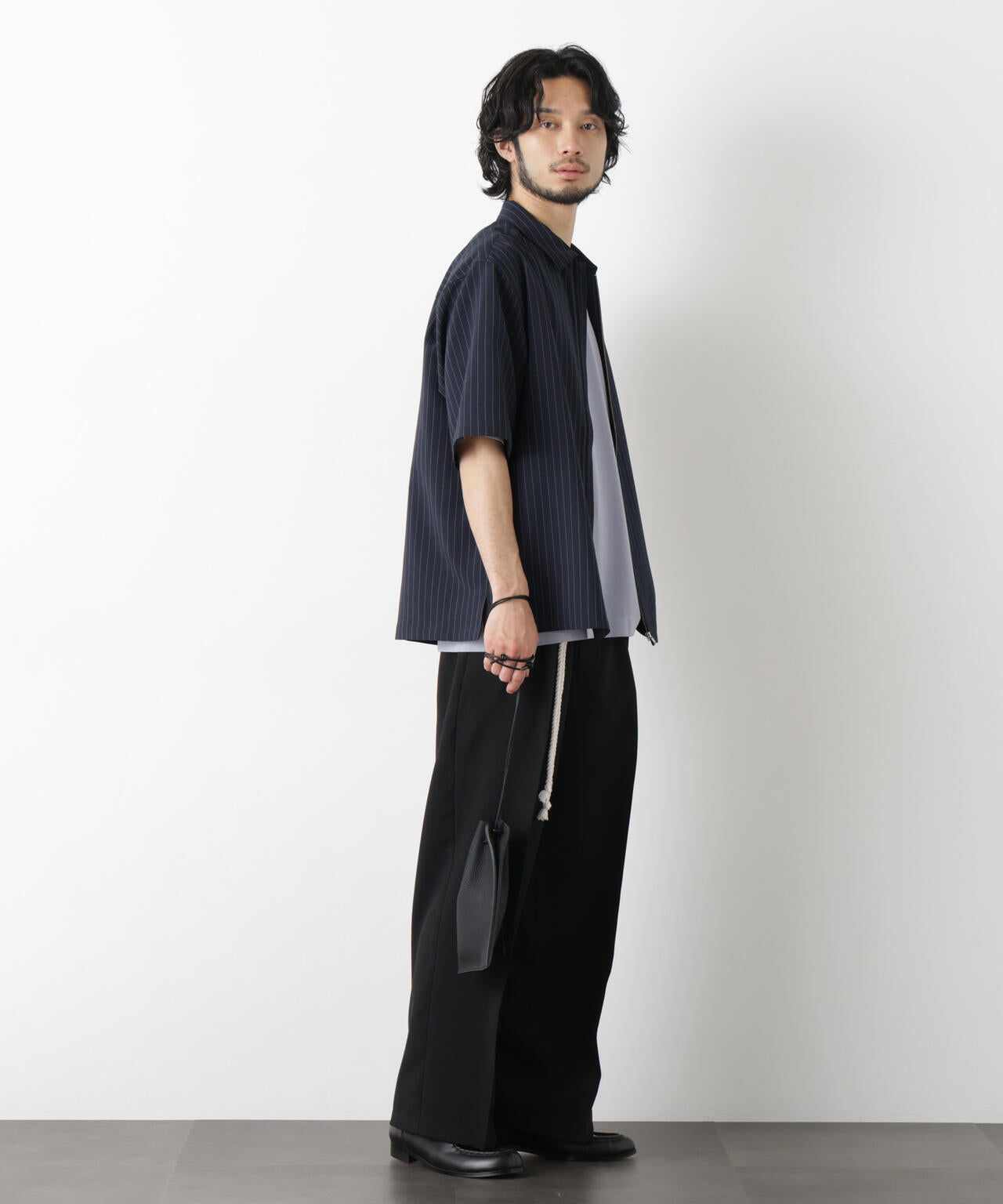 メランジドライ」ワイドスラックス(セットアップ可)