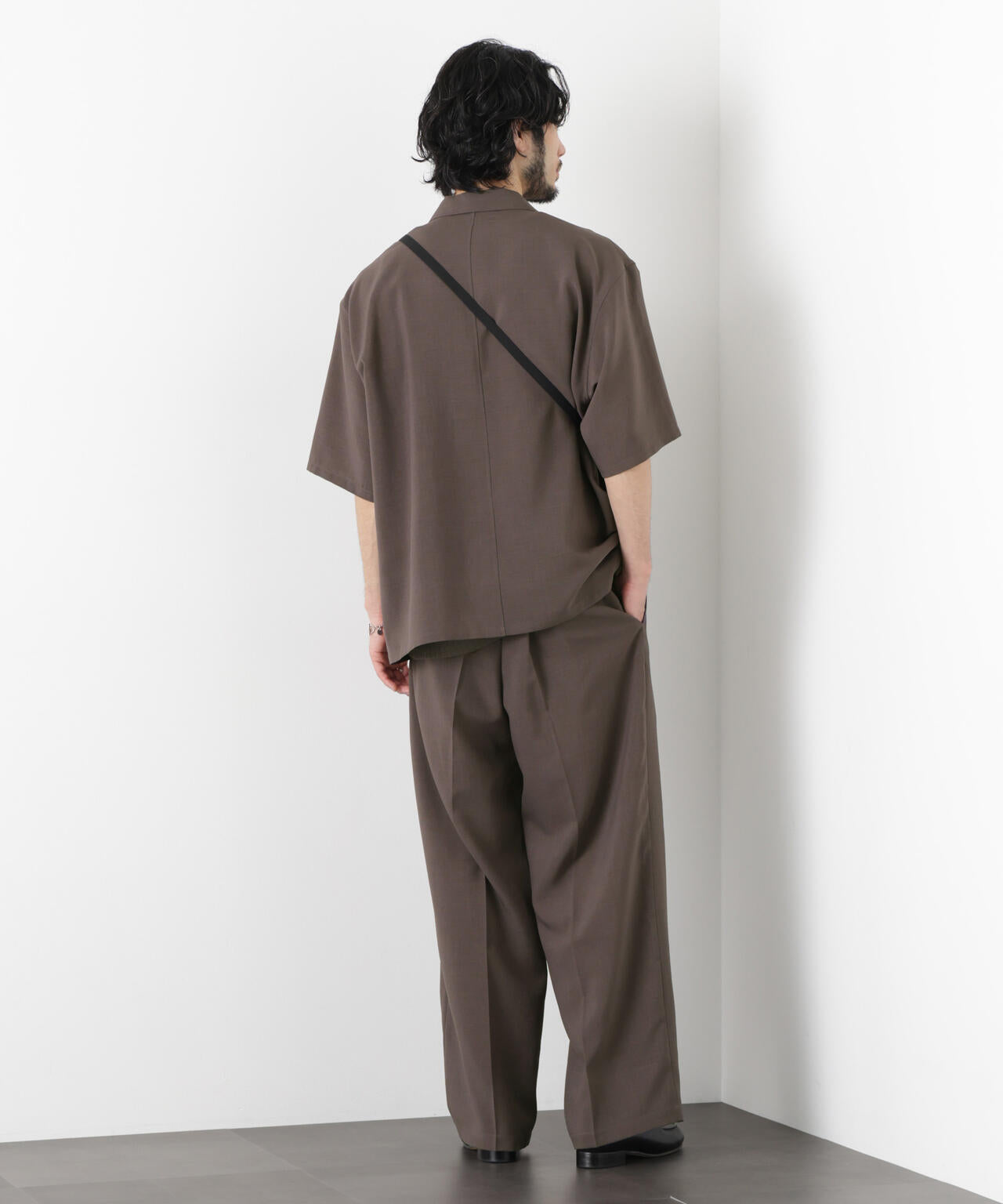メランジドライ」ワイドスラックス(セットアップ可)