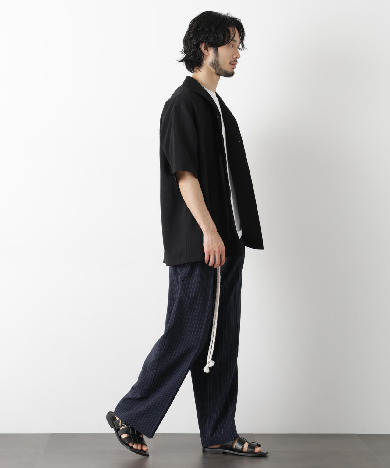 メランジドライ」ワイドスラックス(セットアップ可)