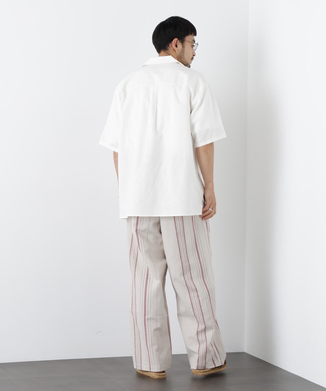 ｢FRENCH LINEN｣ ストライプスラックス 6686127218
