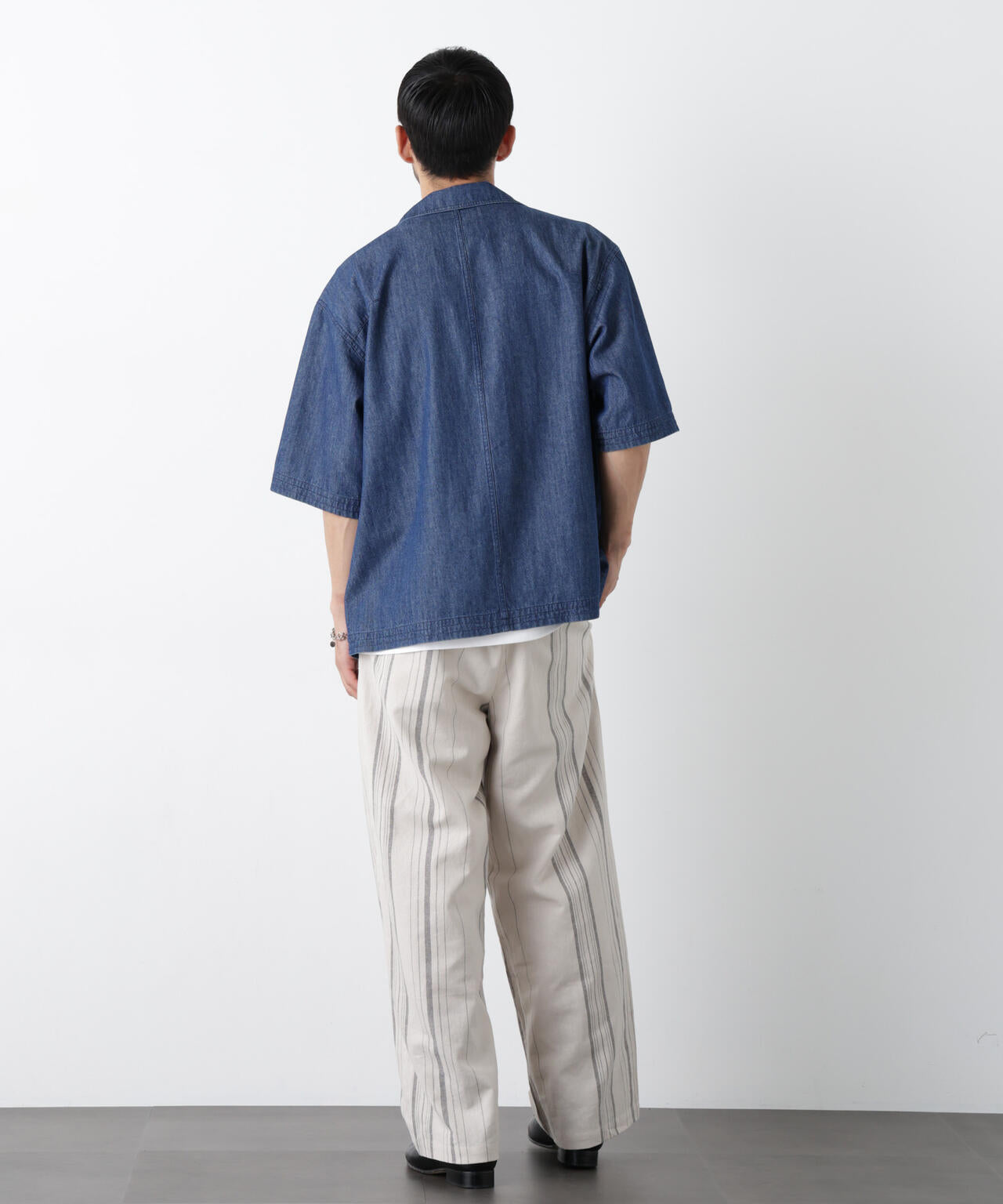 ｢FRENCH LINEN｣ ストライプスラックス 6686127218