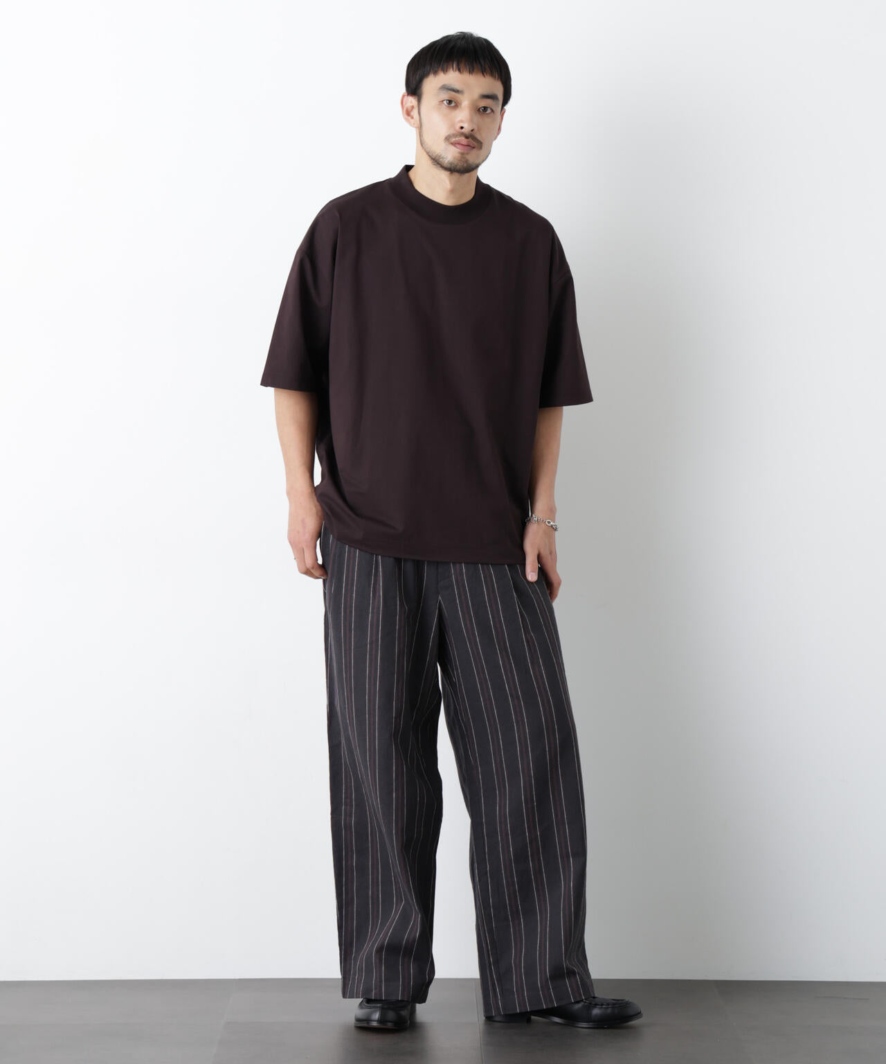 ｢FRENCH LINEN｣ ストライプスラックス 6686127218