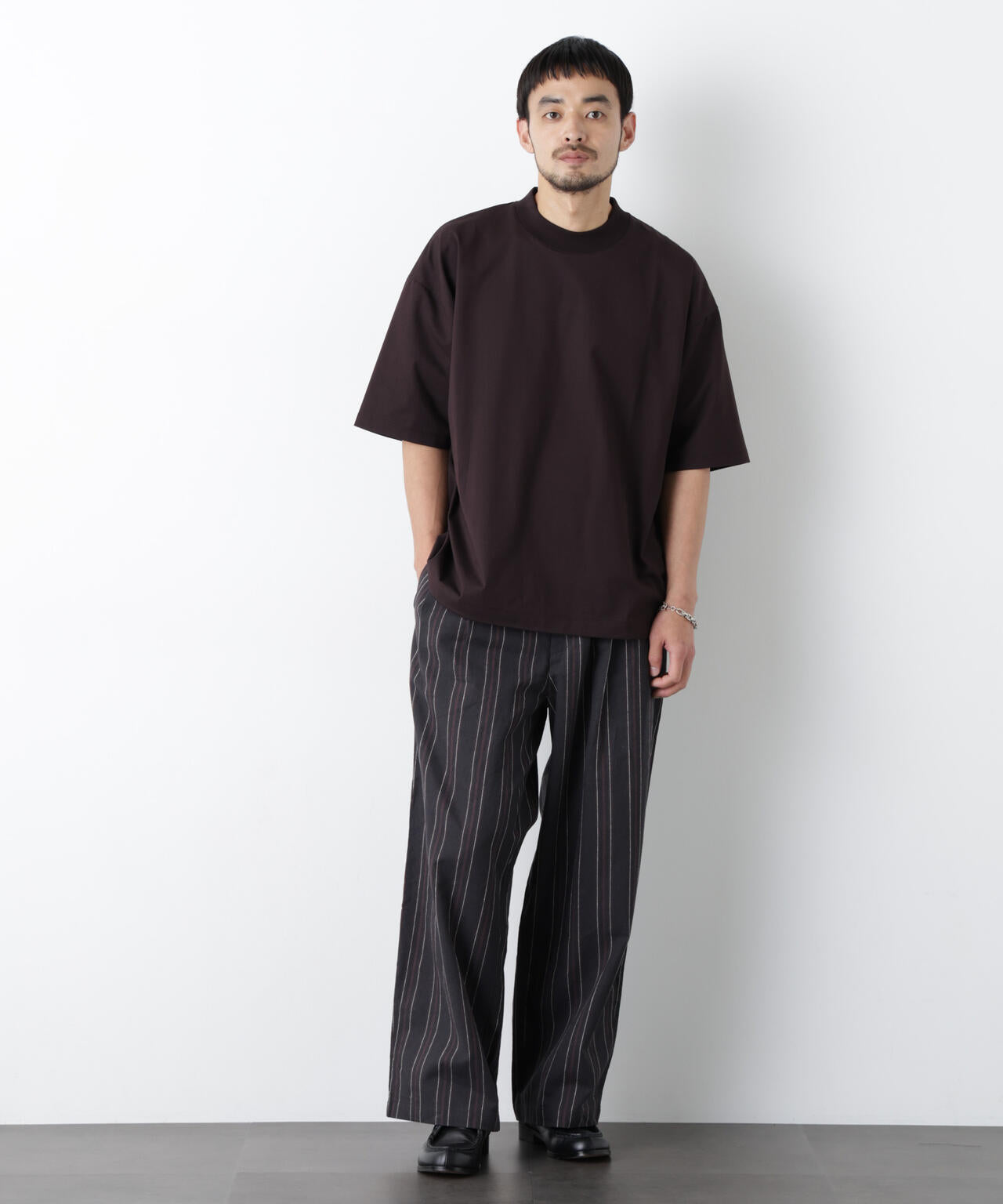 ｢FRENCH LINEN｣ ストライプスラックス 6686127218