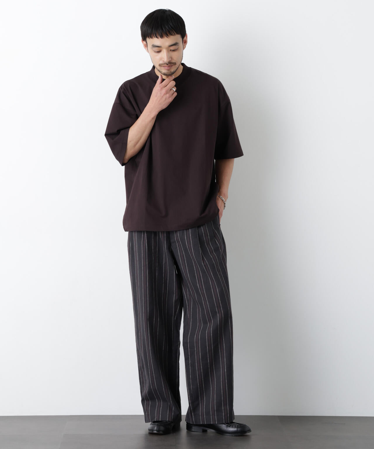 ｢FRENCH LINEN｣ ストライプスラックス 6686127218