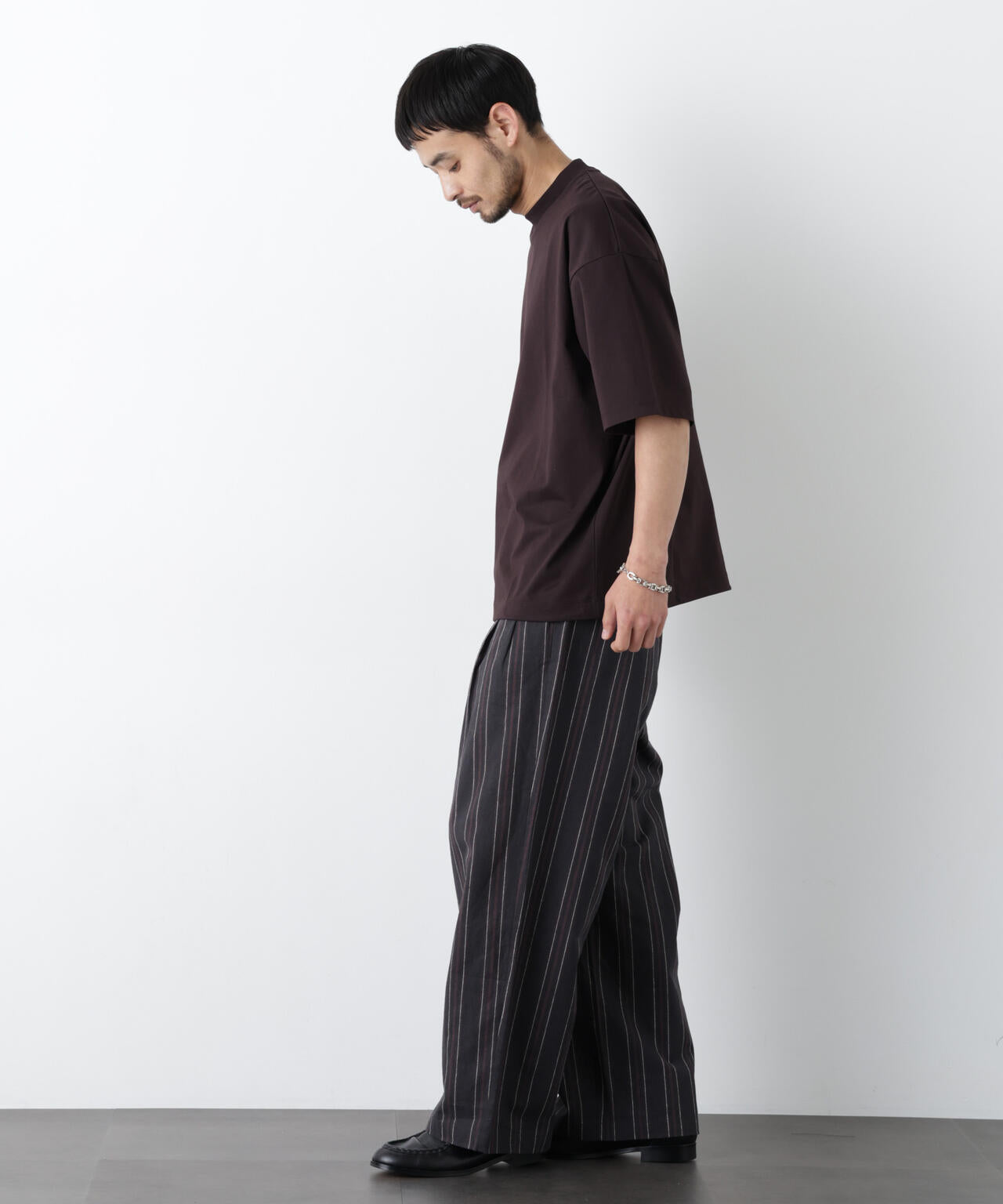 ｢FRENCH LINEN｣ ストライプスラックス 6686127218