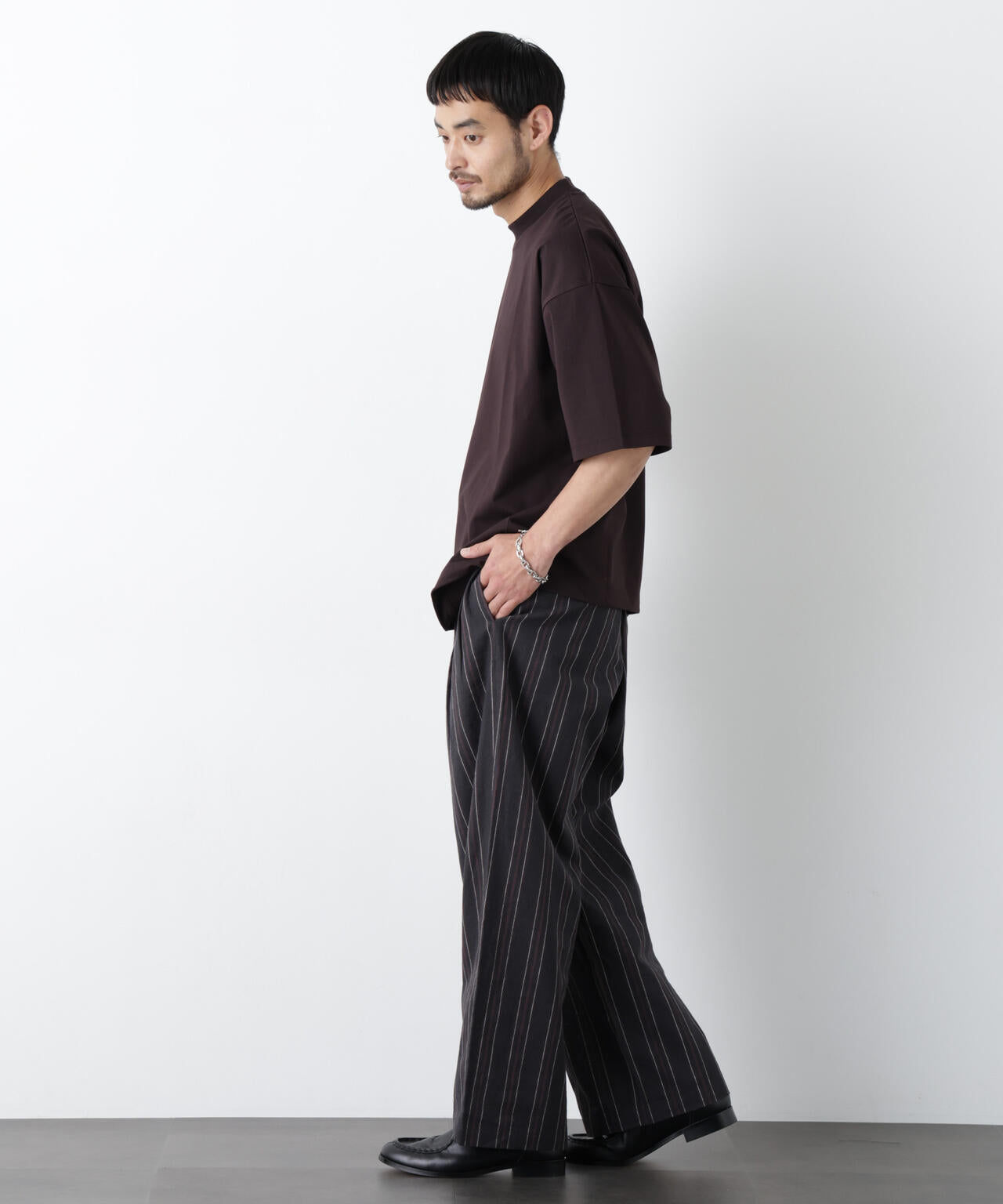 ｢FRENCH LINEN｣ ストライプスラックス 6686127218