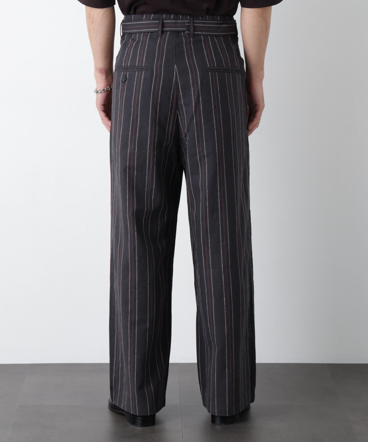 ｢FRENCH LINEN｣ ストライプスラックス 6686127218
