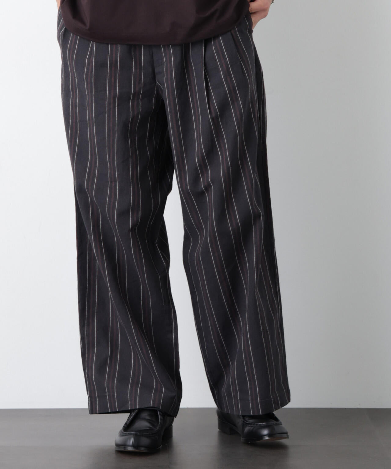 ｢FRENCH LINEN｣ ストライプスラックス 6686127218