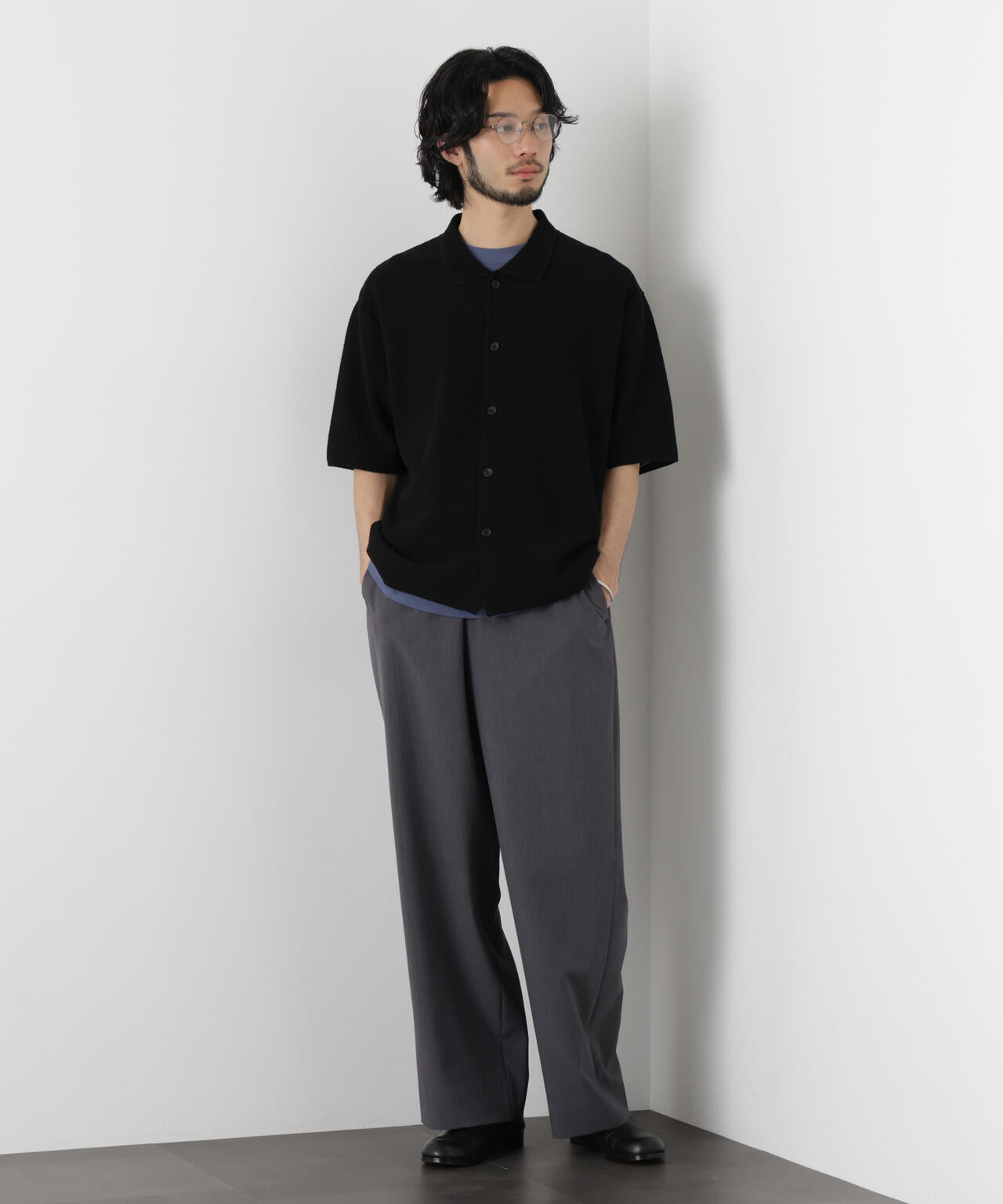 ｢OtoNANO｣大人のワイドパンツ Reflax(R) ECOウエザークロスパンツ 6686127222