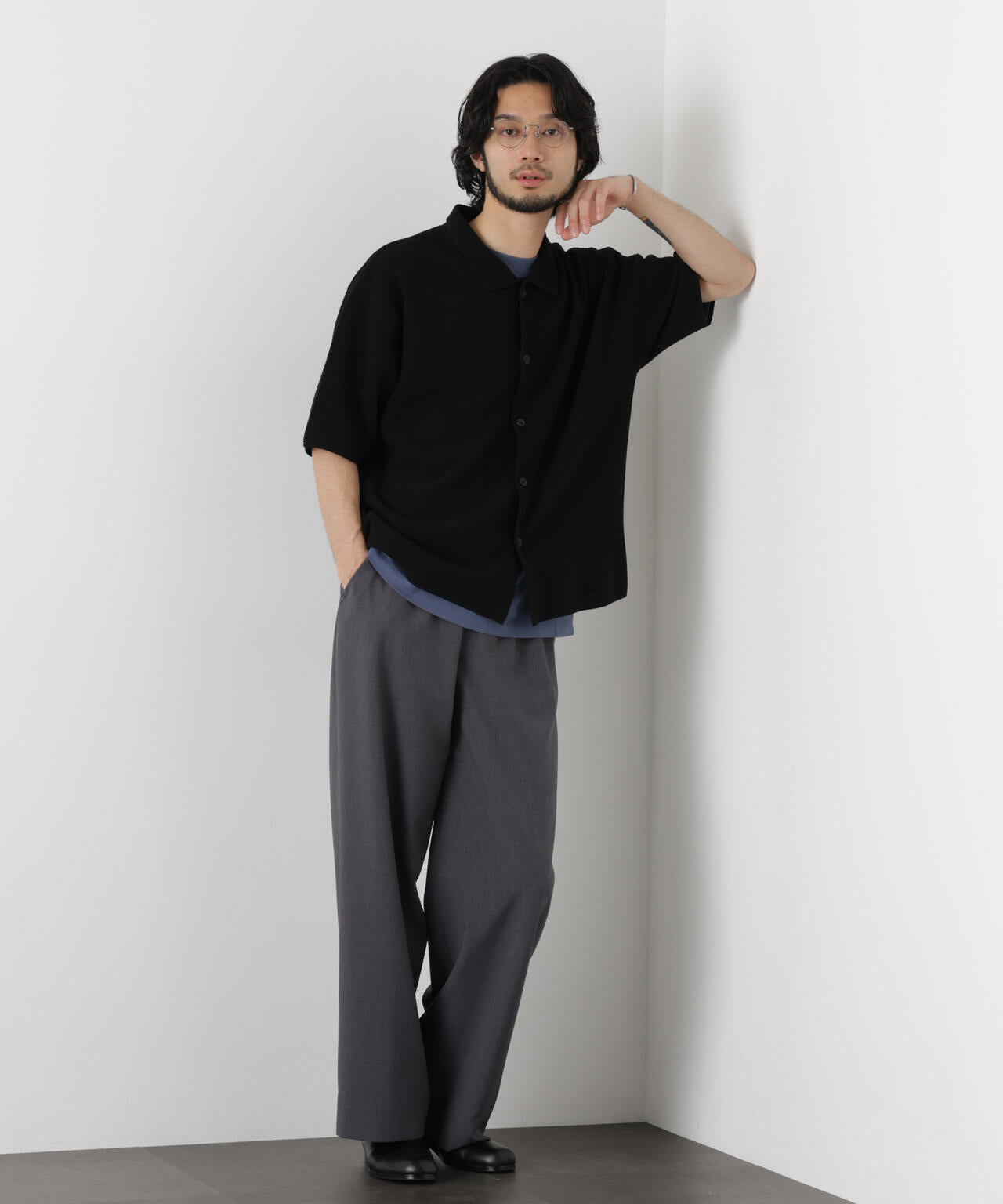 ｢OtoNANO｣大人のワイドパンツ Reflax(R) ECOウエザークロスパンツ 6686127222