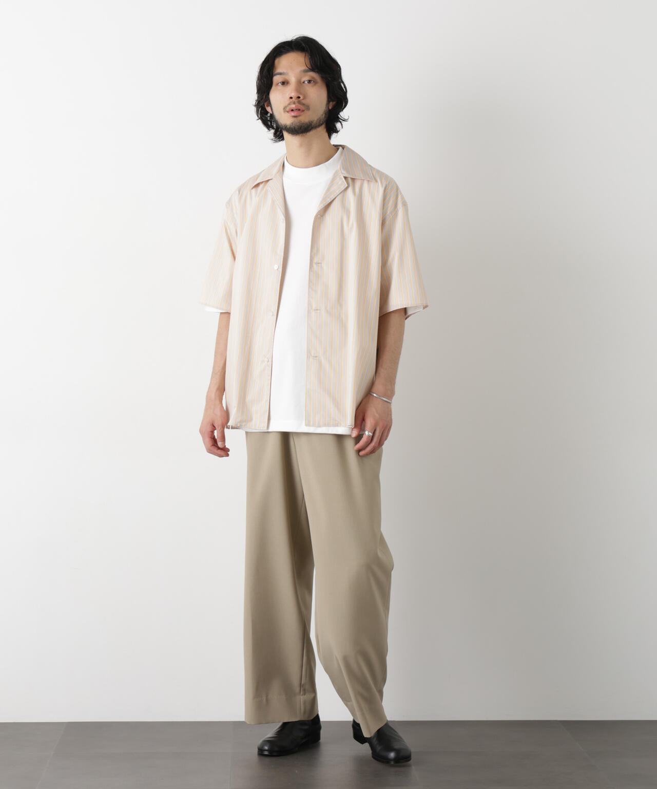 ｢OtoNANO｣大人のワイドパンツ Reflax(R) ECOウエザークロスパンツ 6686127222