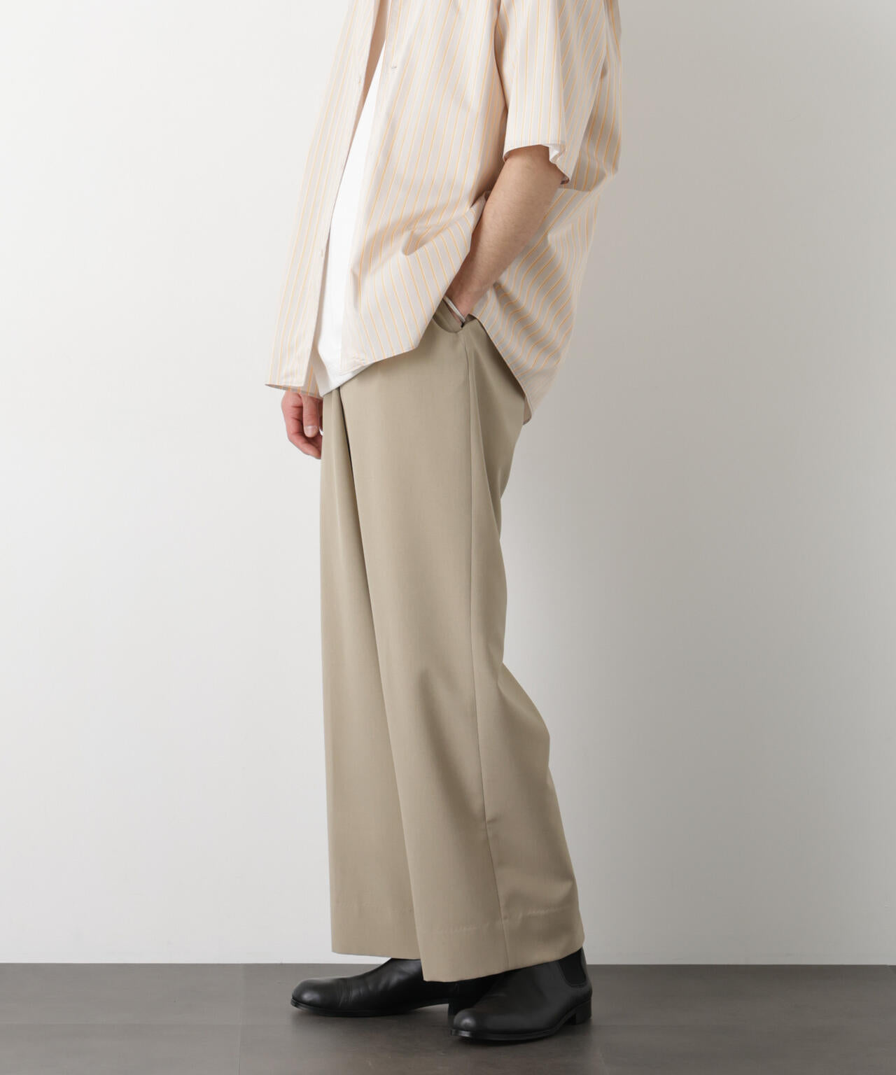 OtoNANO｣大人のワイドパンツ Reflax(R) ECOウエザークロスパンツ