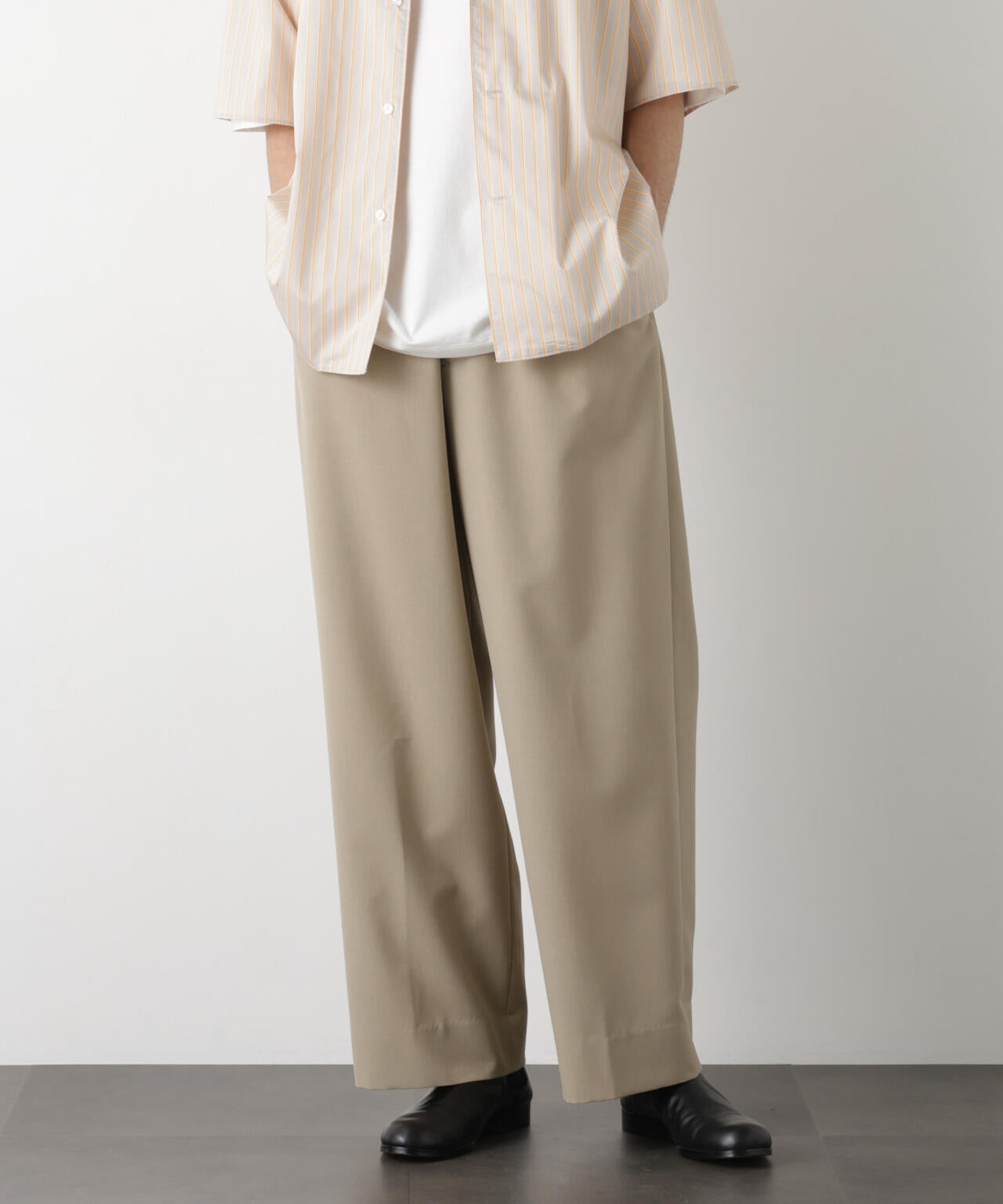 181cm　B:75 W:73 H:90 着用サイズ：L
