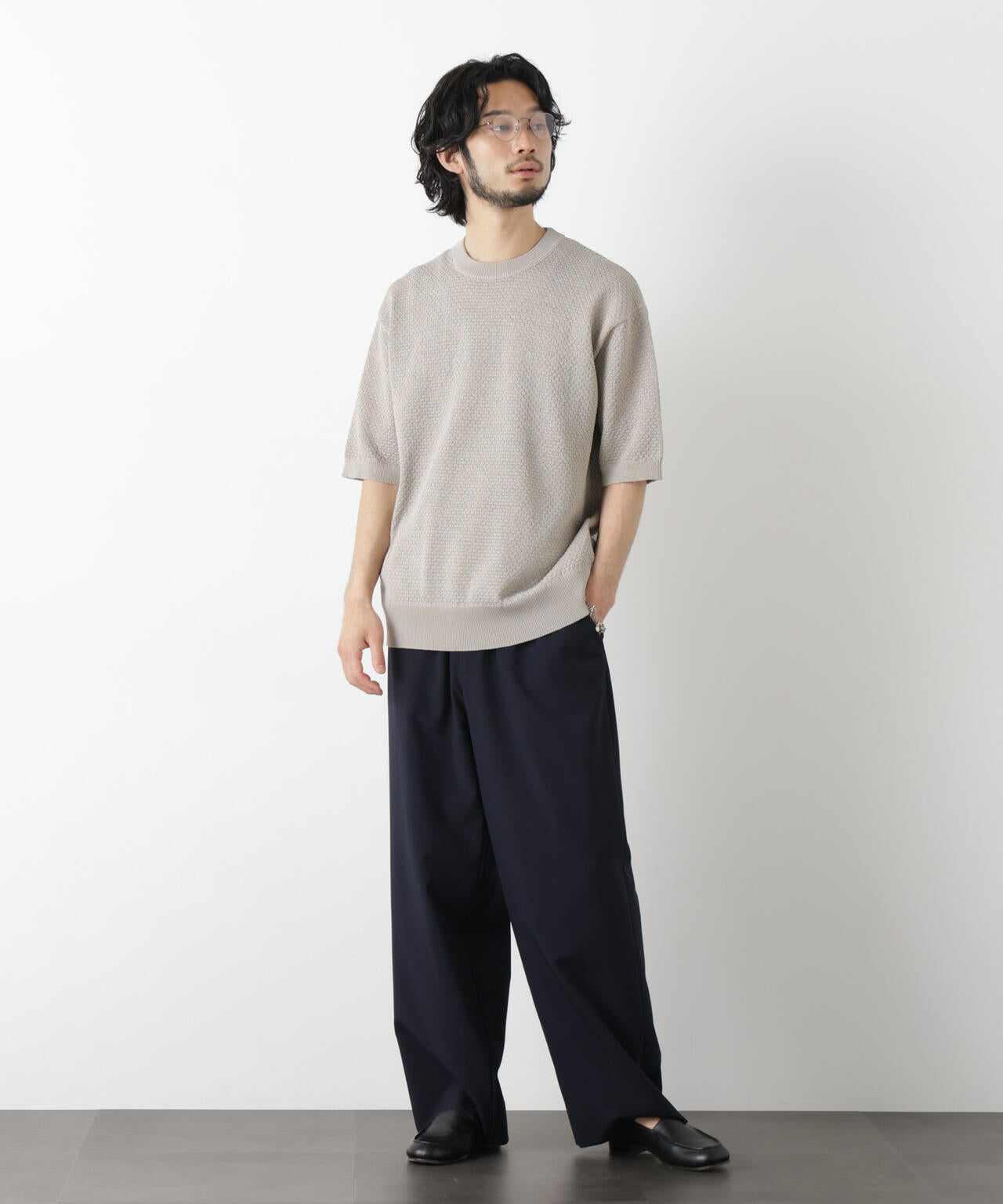 OtoNANO｣大人のワイドパンツ Reflax(R) ECOウエザークロスパンツ