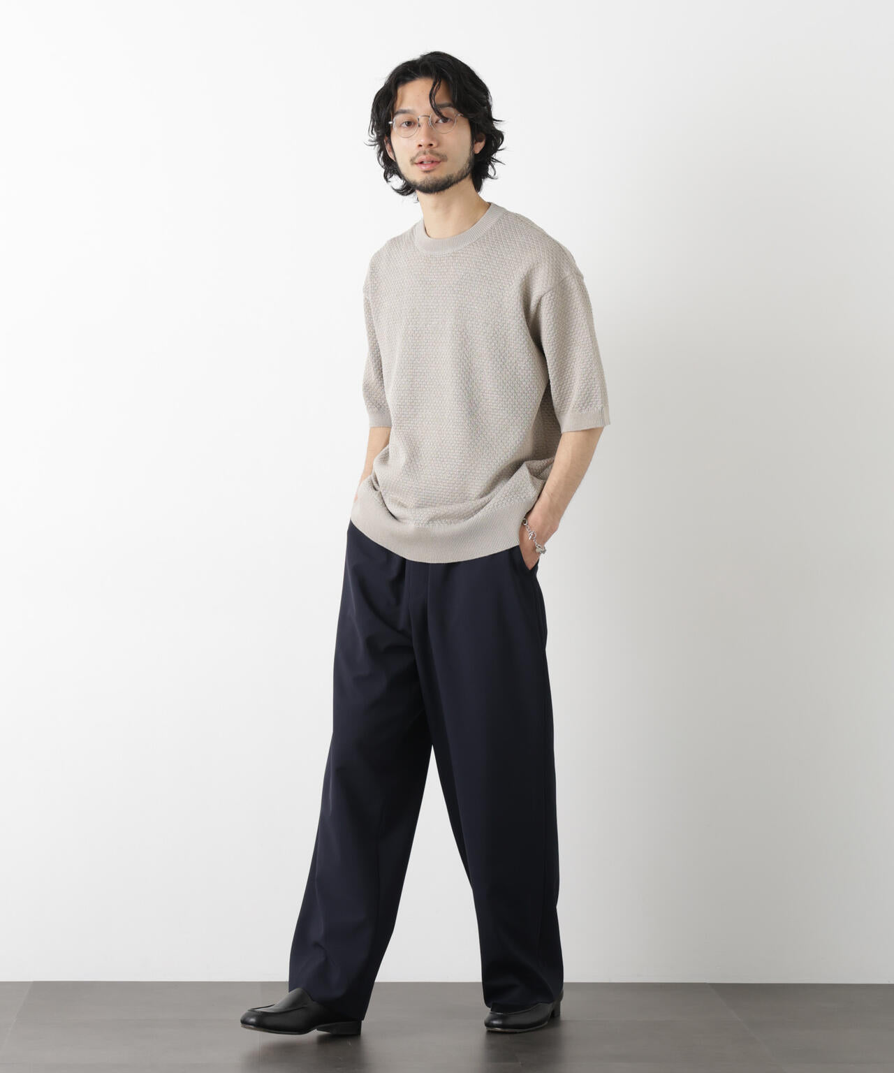 OtoNANO｣大人のワイドパンツ Reflax(R) ECOウエザークロスパンツ