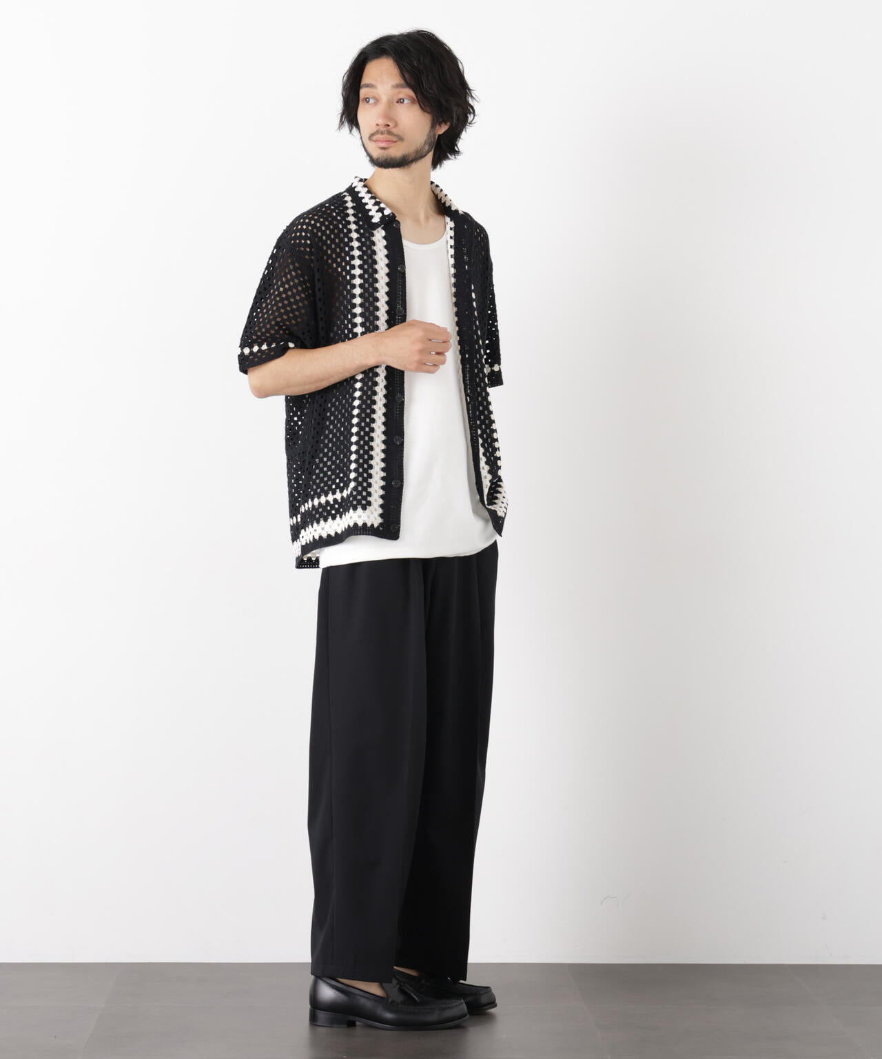 ｢OtoNANO｣ 大人のワイドパンツ Reflax(R) ドライオックス/吸水速乾(セットアップ可) 6686127233
