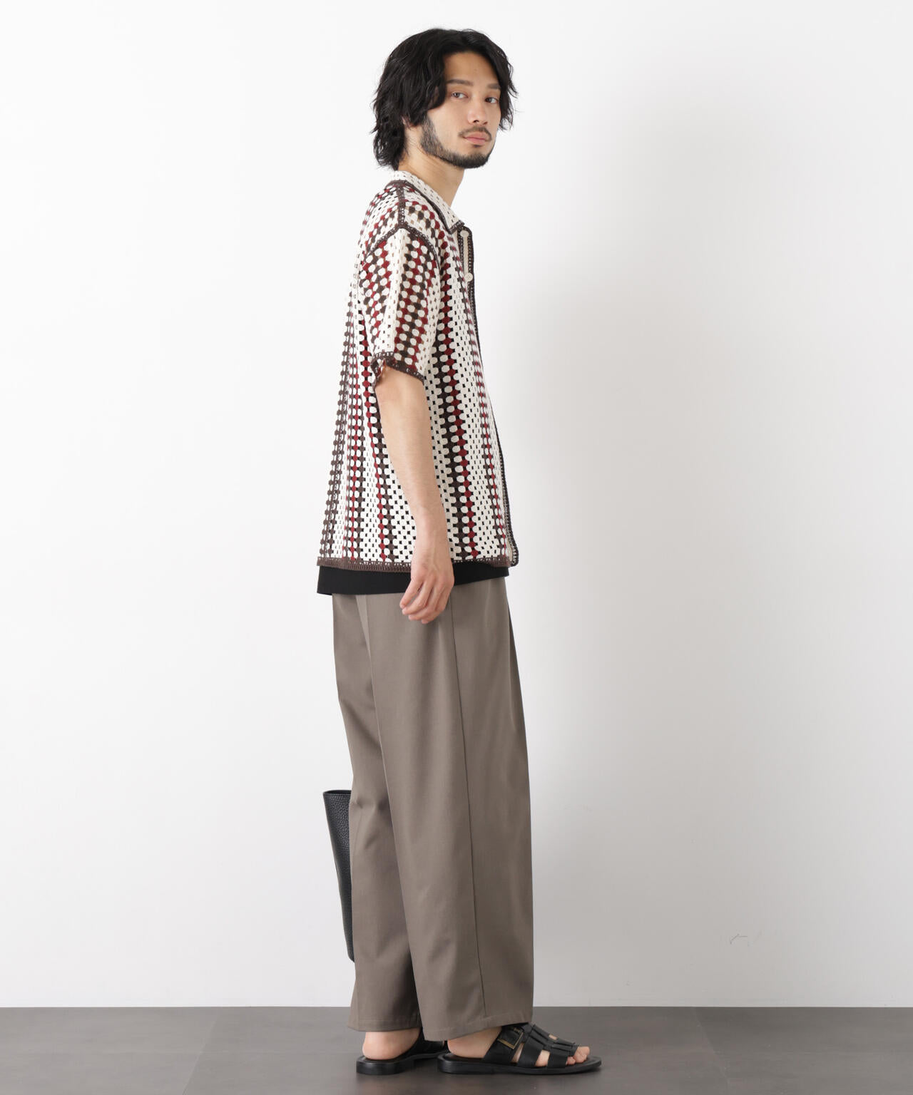 ｢OtoNANO｣ 大人のワイドパンツ Reflax(R) ドライオックス/吸水速乾(セットアップ可) 6686127233