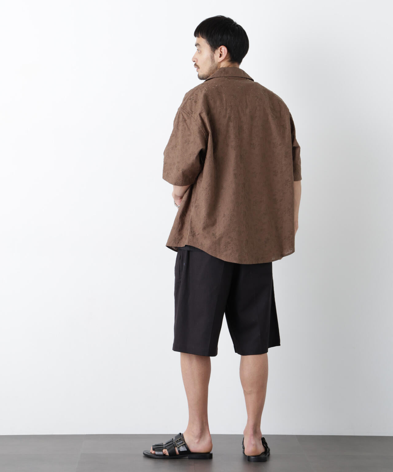 ｢FRENCH LINEN｣ ベルテッドワイドショーツ 6686128201