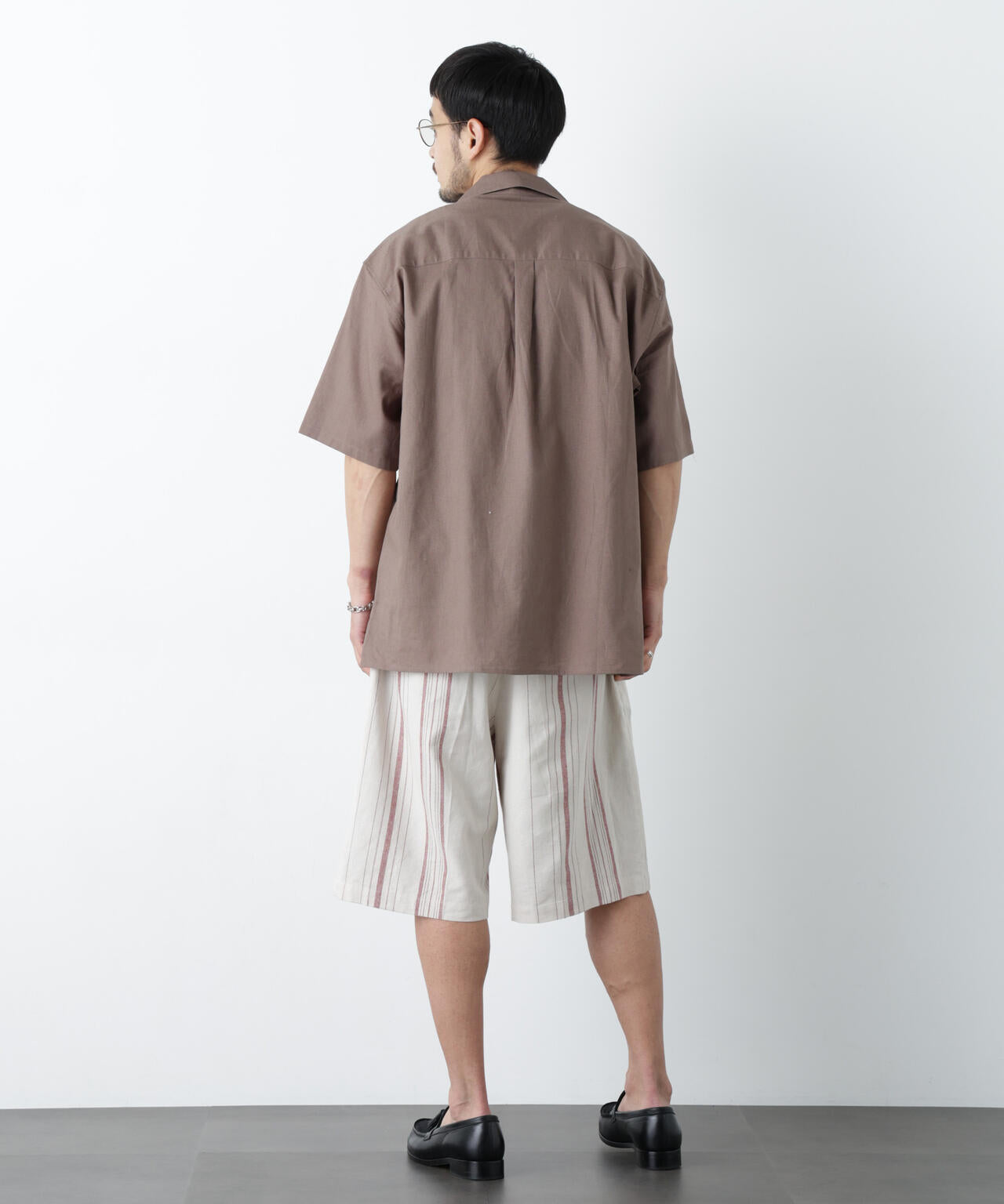 ｢FRENCH LINEN｣ ベルテッドワイドショーツ 6686128201